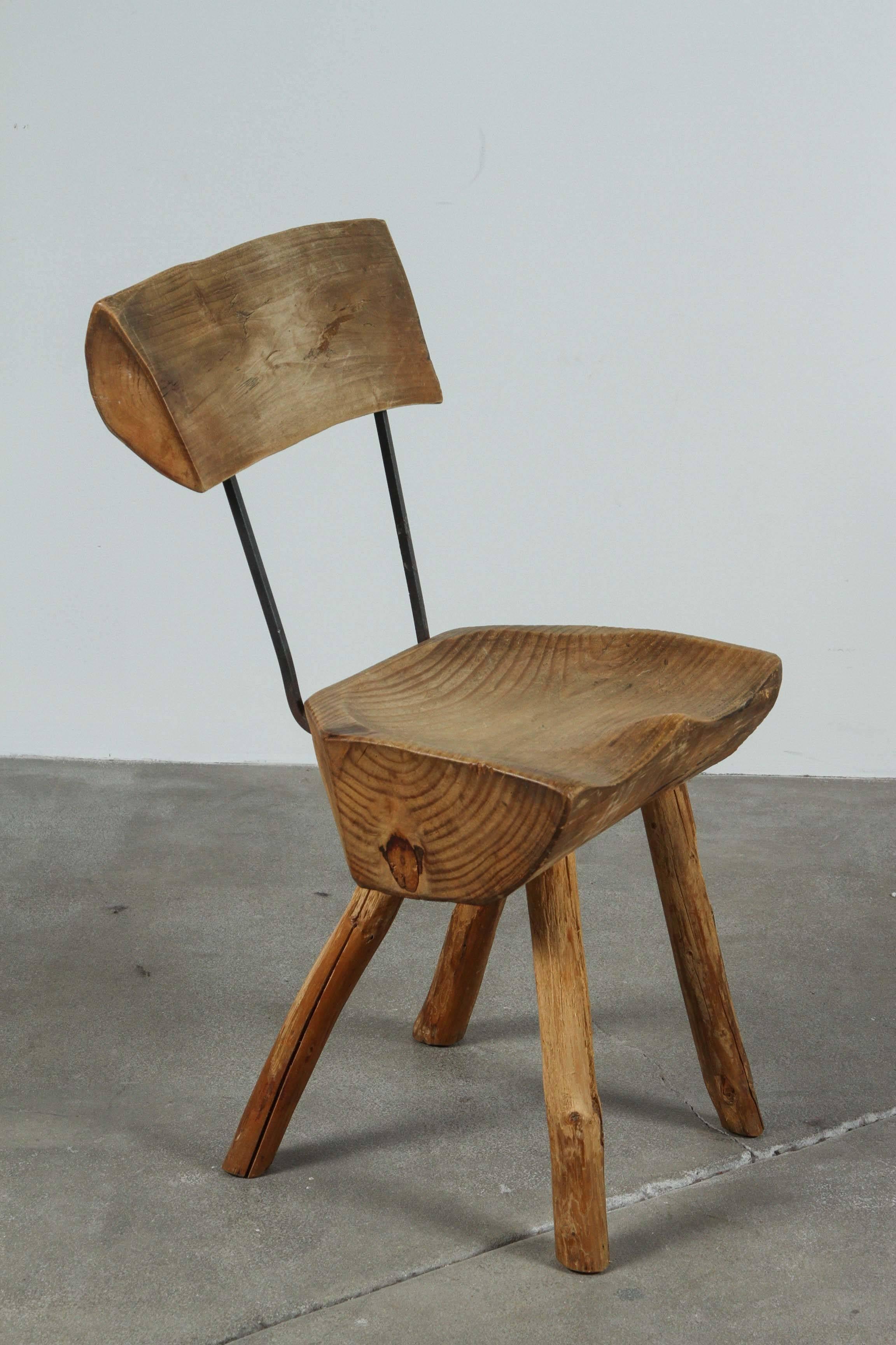 20th Century Rustic Log Chair