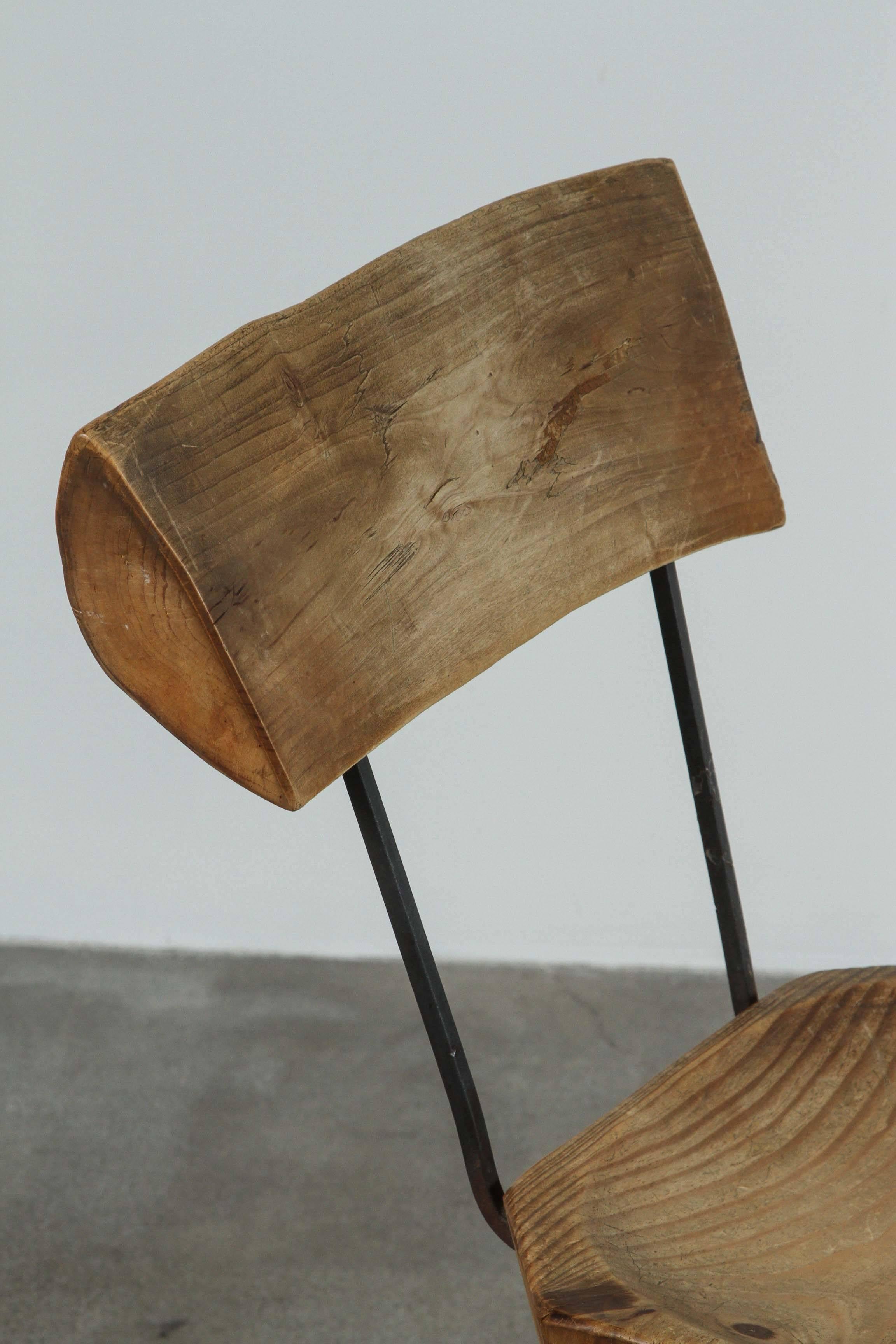 Rustic Log Chair 1