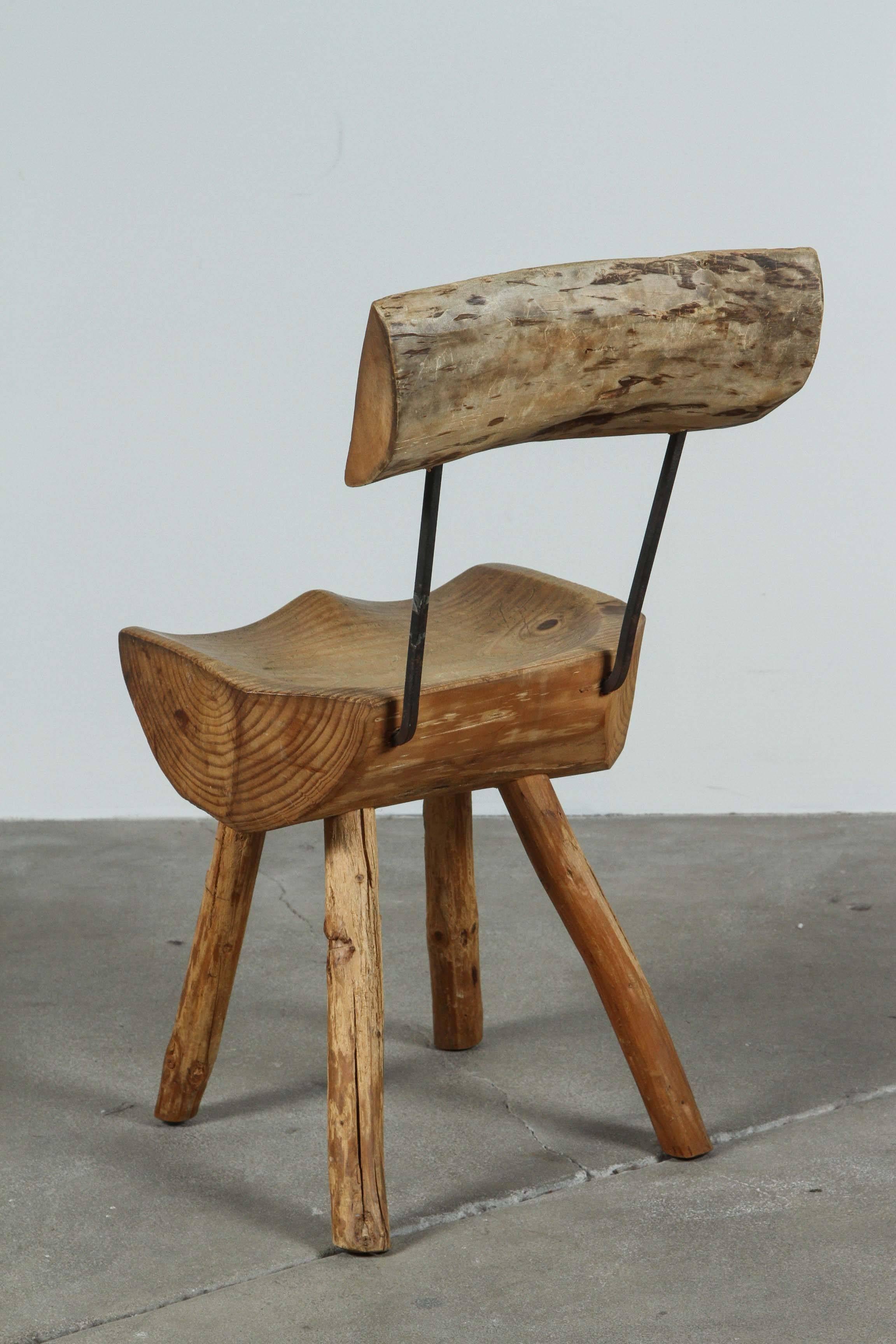 Rustic Log Chair 2
