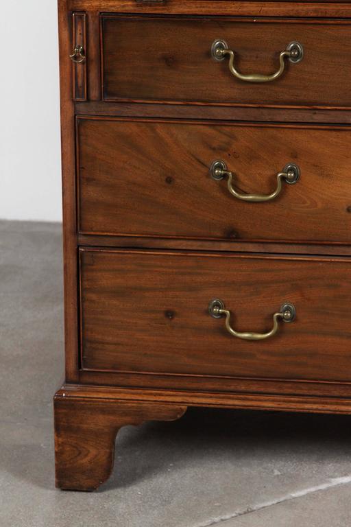 Traditional Secretary Desk with Brass Hardware For Sale at 1stdibs