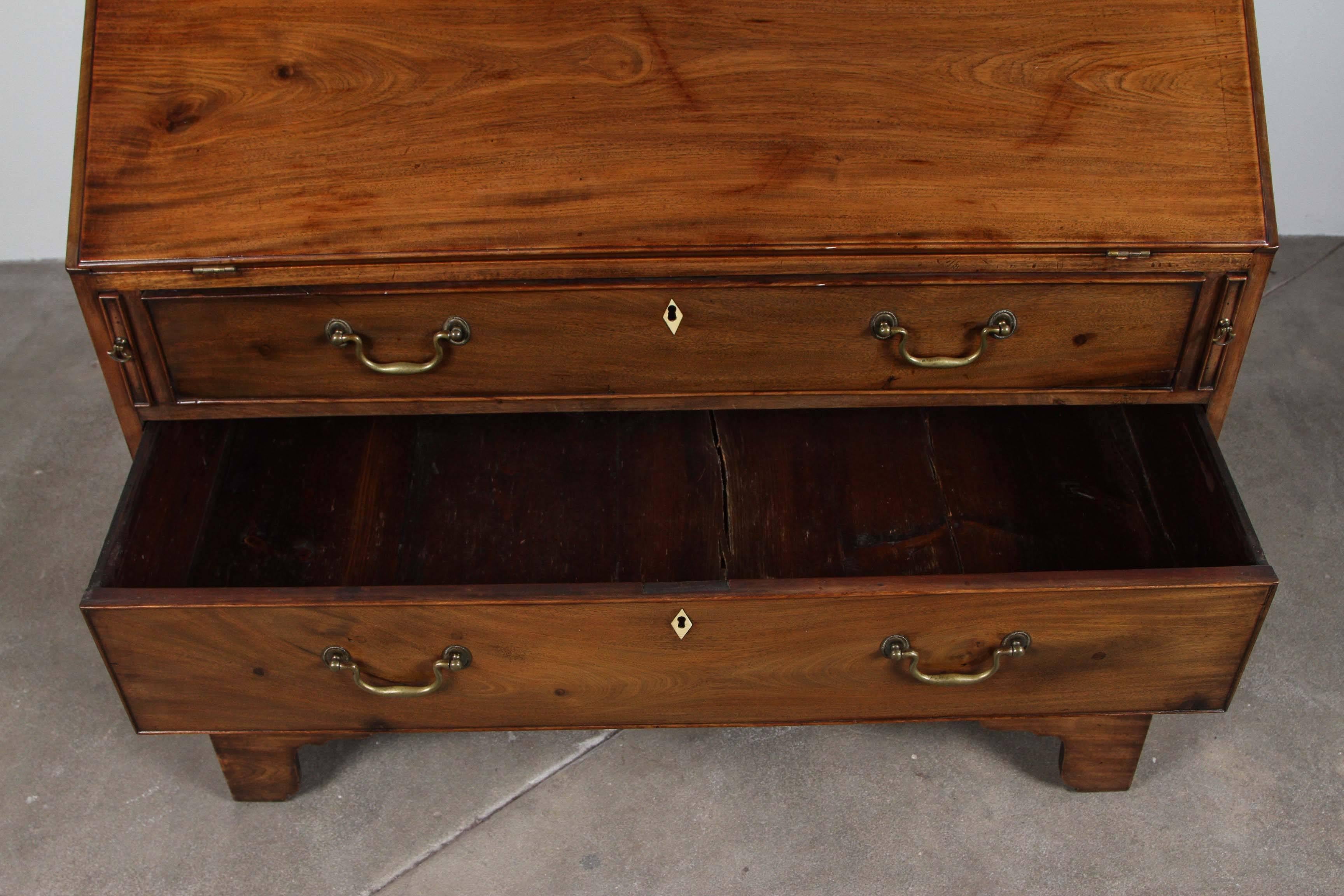 Traditional Secretary Desk with Brass Hardware 2