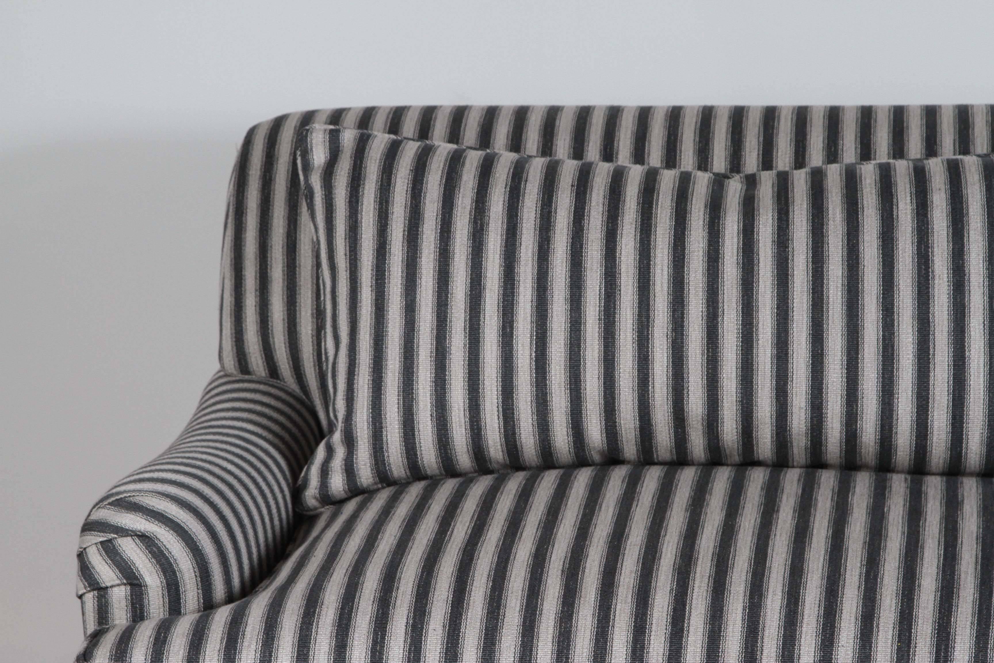 pinstripe couch