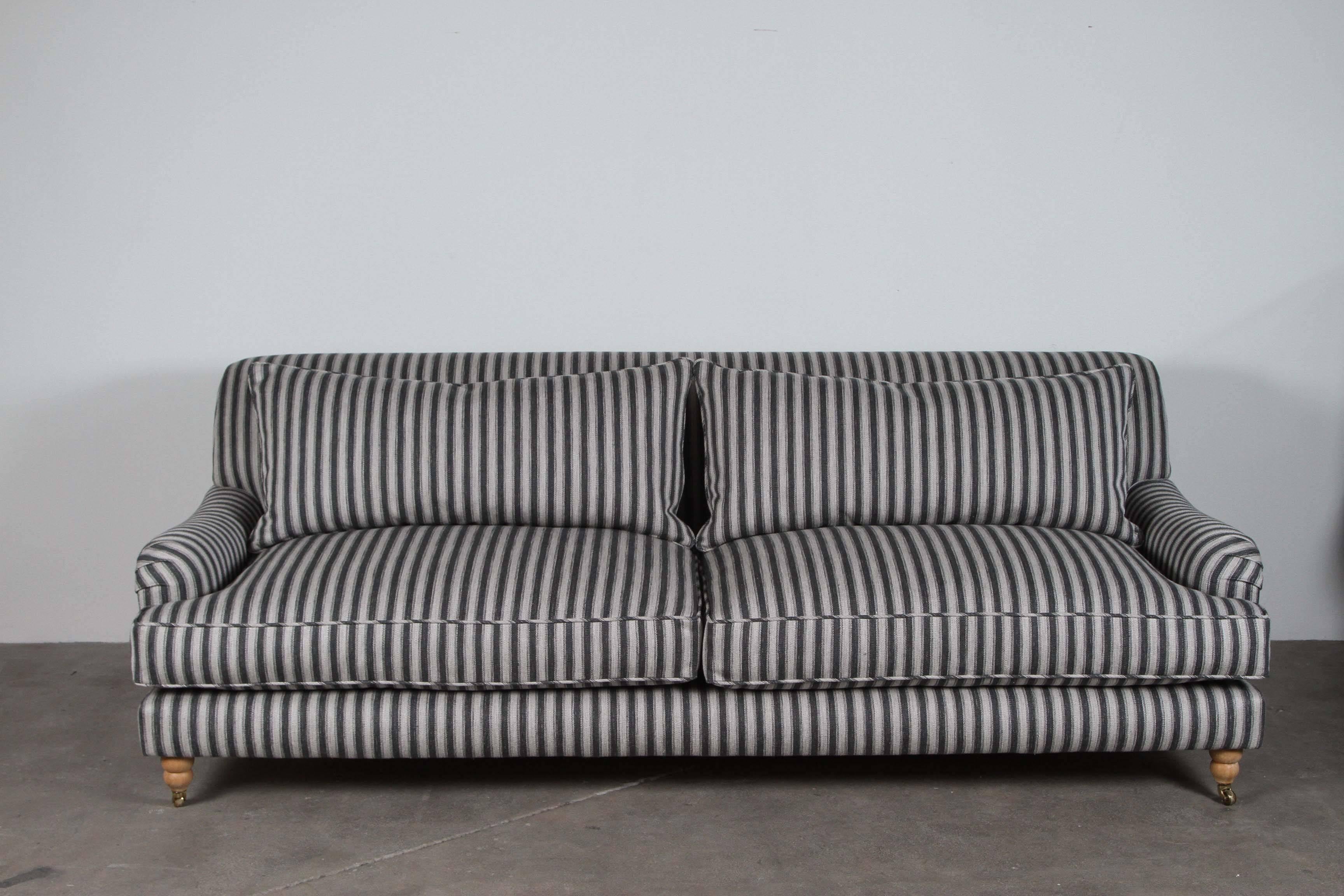 pin stripe sofa