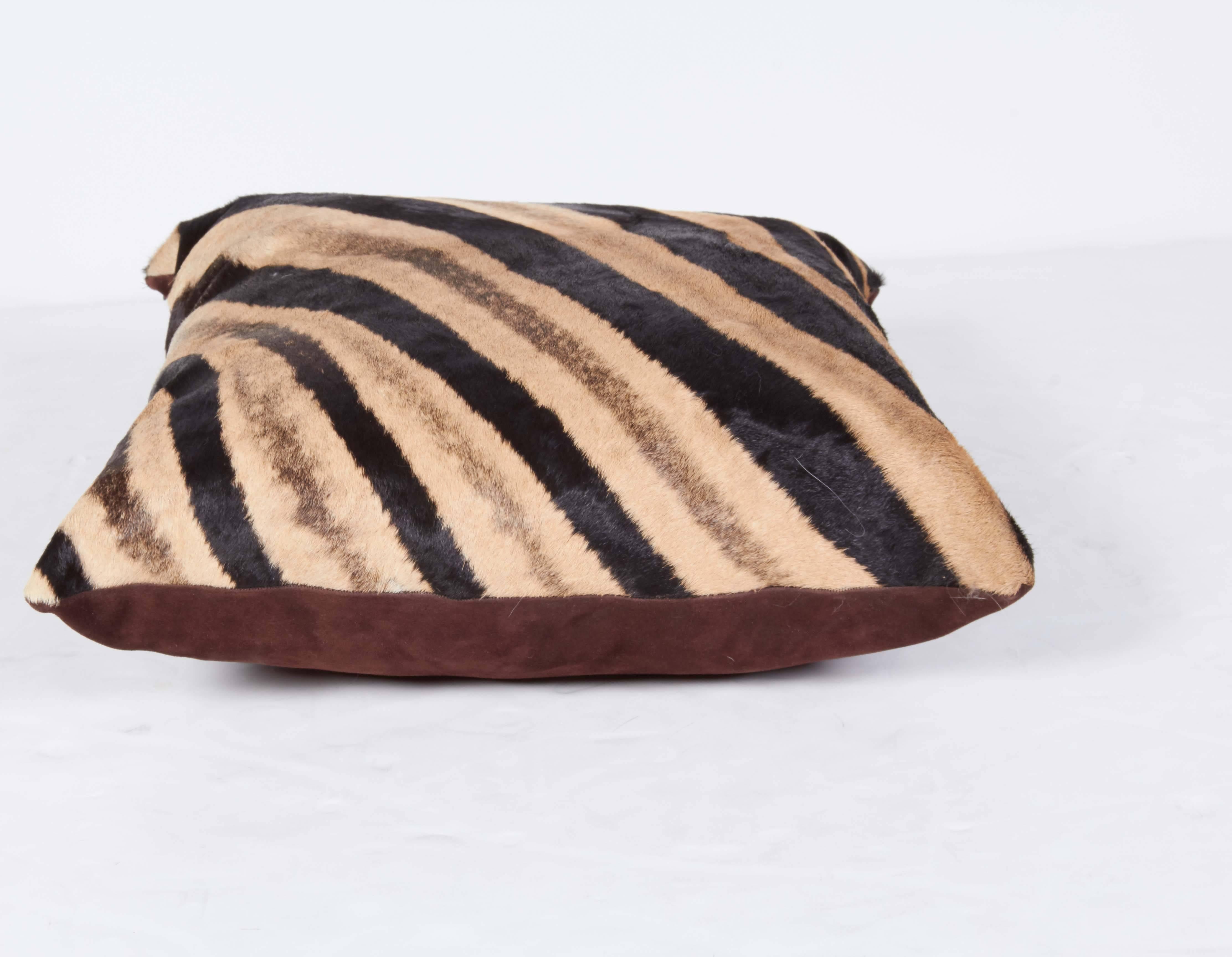 Hand-Crafted Pillow, Zebra