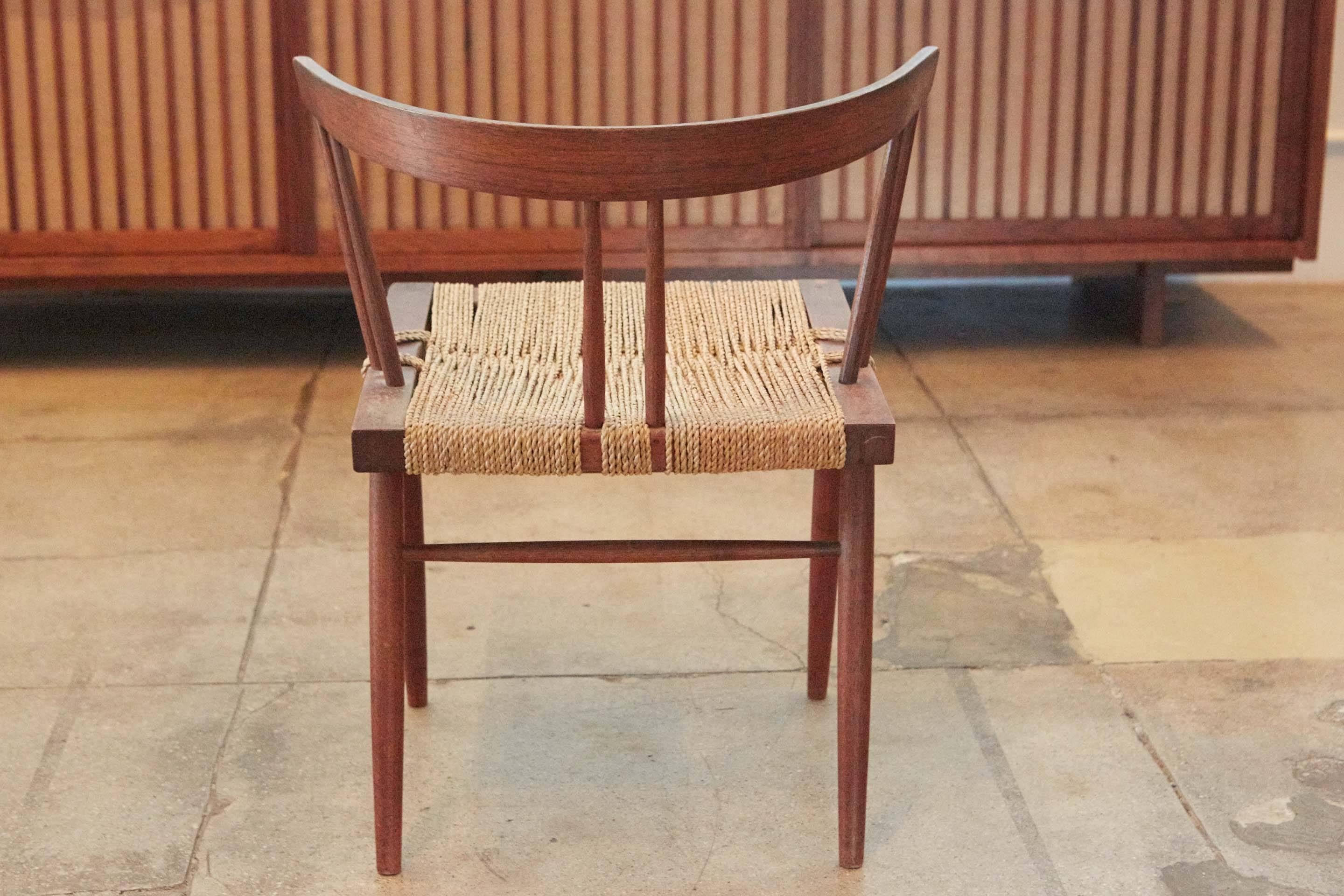 Set of 12 Grass Seat Chairs by George Nakashima, New Hope, Pennsylvania 2