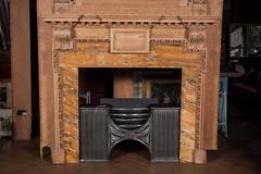 Georgian Carved Pine Chimneypiece with Sienna Marble