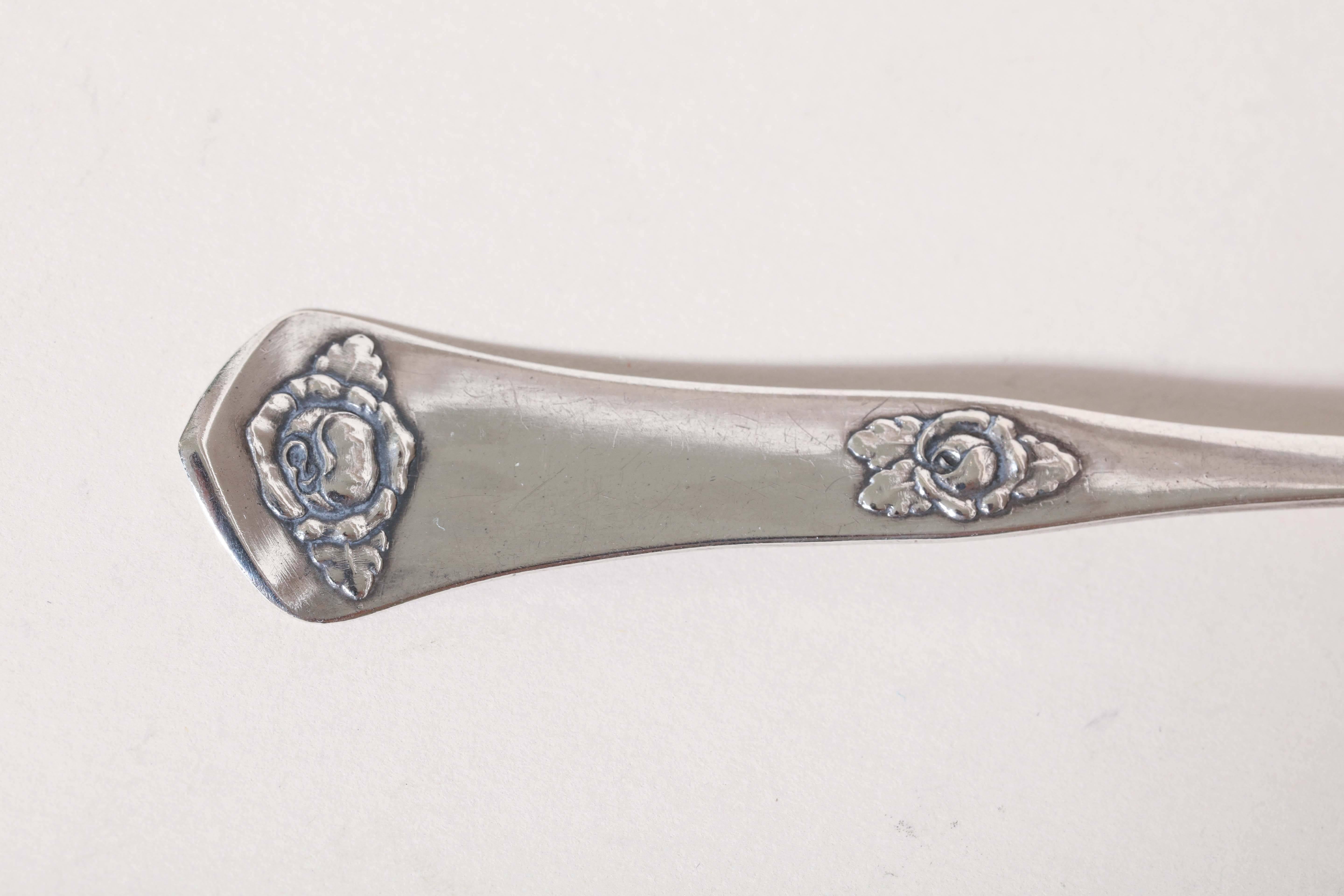 20th Century Grann & Laglye Collection of Four Danish Art Deco Sterling Silver Servers For Sale