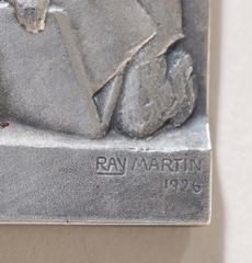 French Art Deco Silvered Bronze Medal for Participation in 1925 Paris Exposition