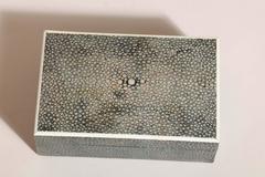 Asprey & Co. English Art Deco Green Shagreen Box