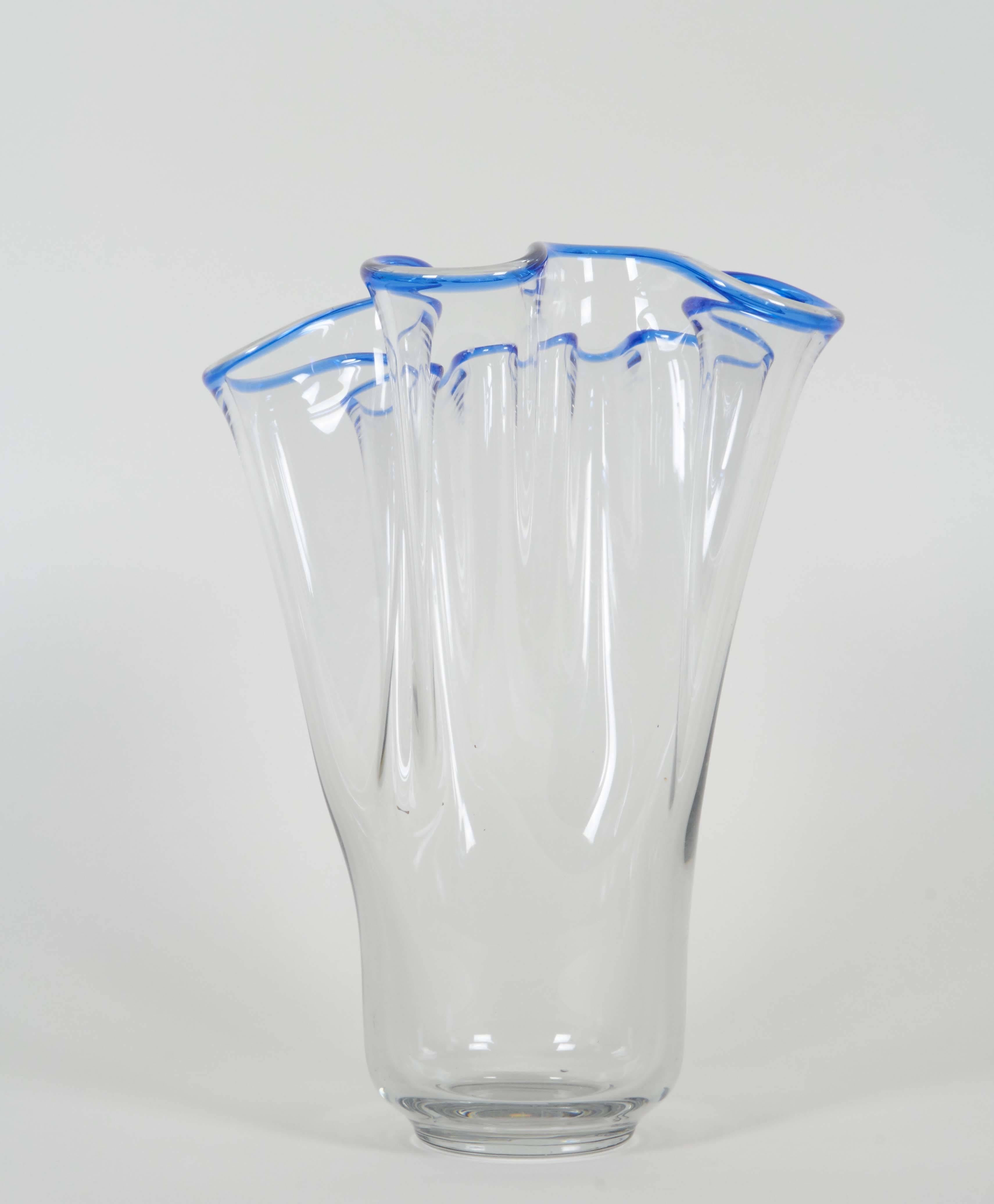 handkerchief glass vase