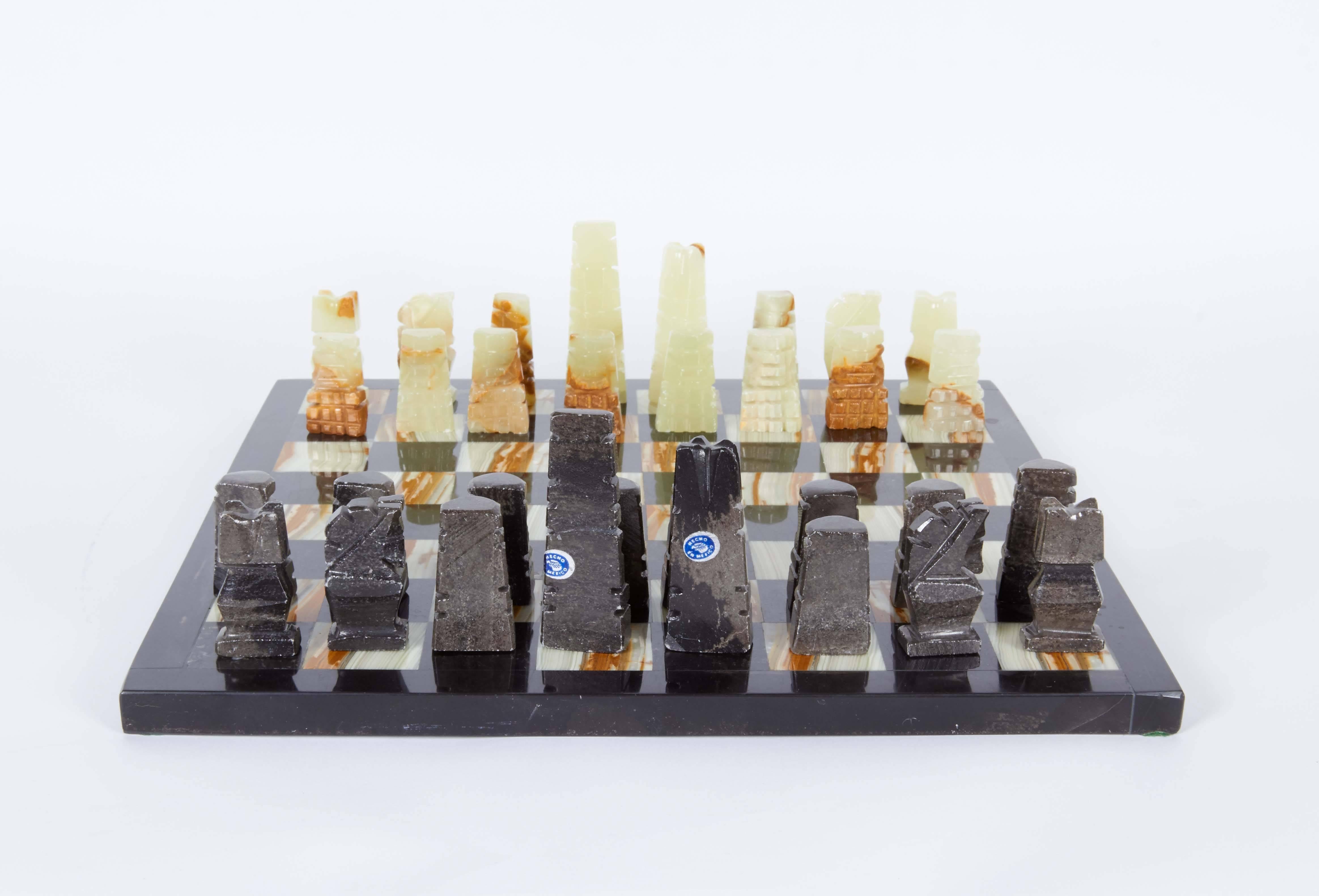 onyx marble chess set