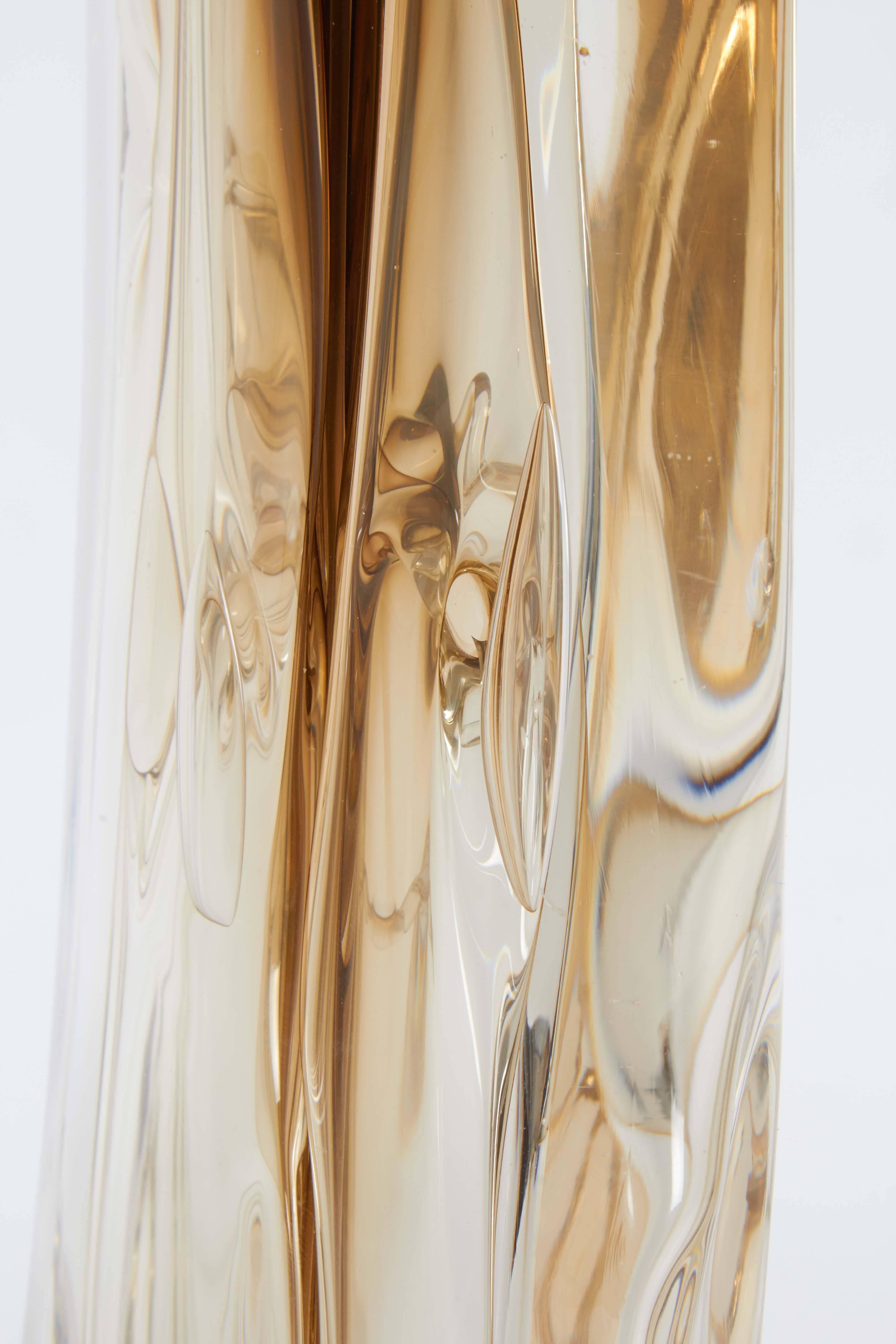 Paul Manners Art Glass Abstract Sculpture 1