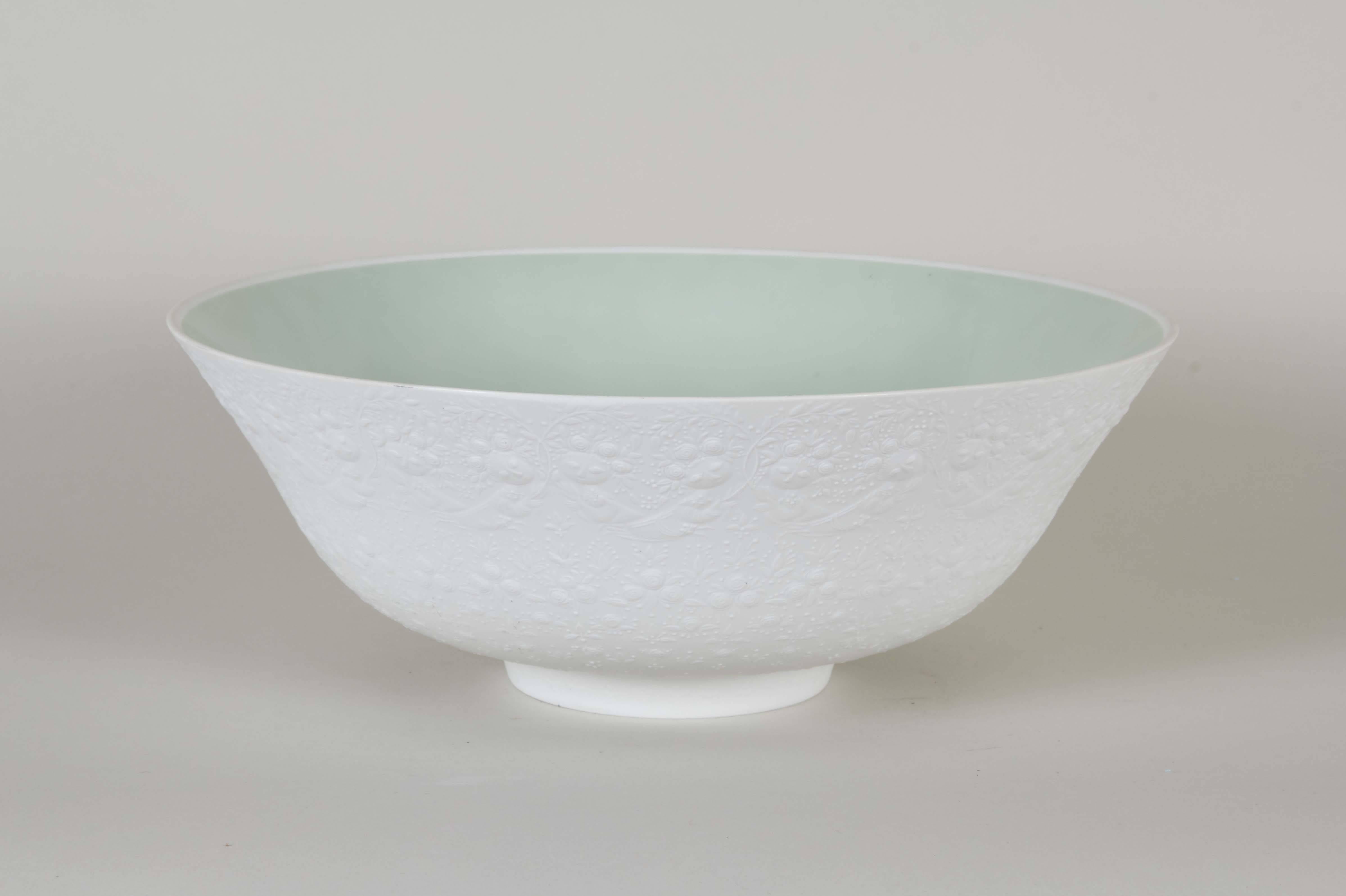 German Rosenthal Bisque Porcelain Bowl by Bjorn Wiinblad