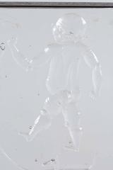 Kosta Boda Mounted Art Glass with Child at Play