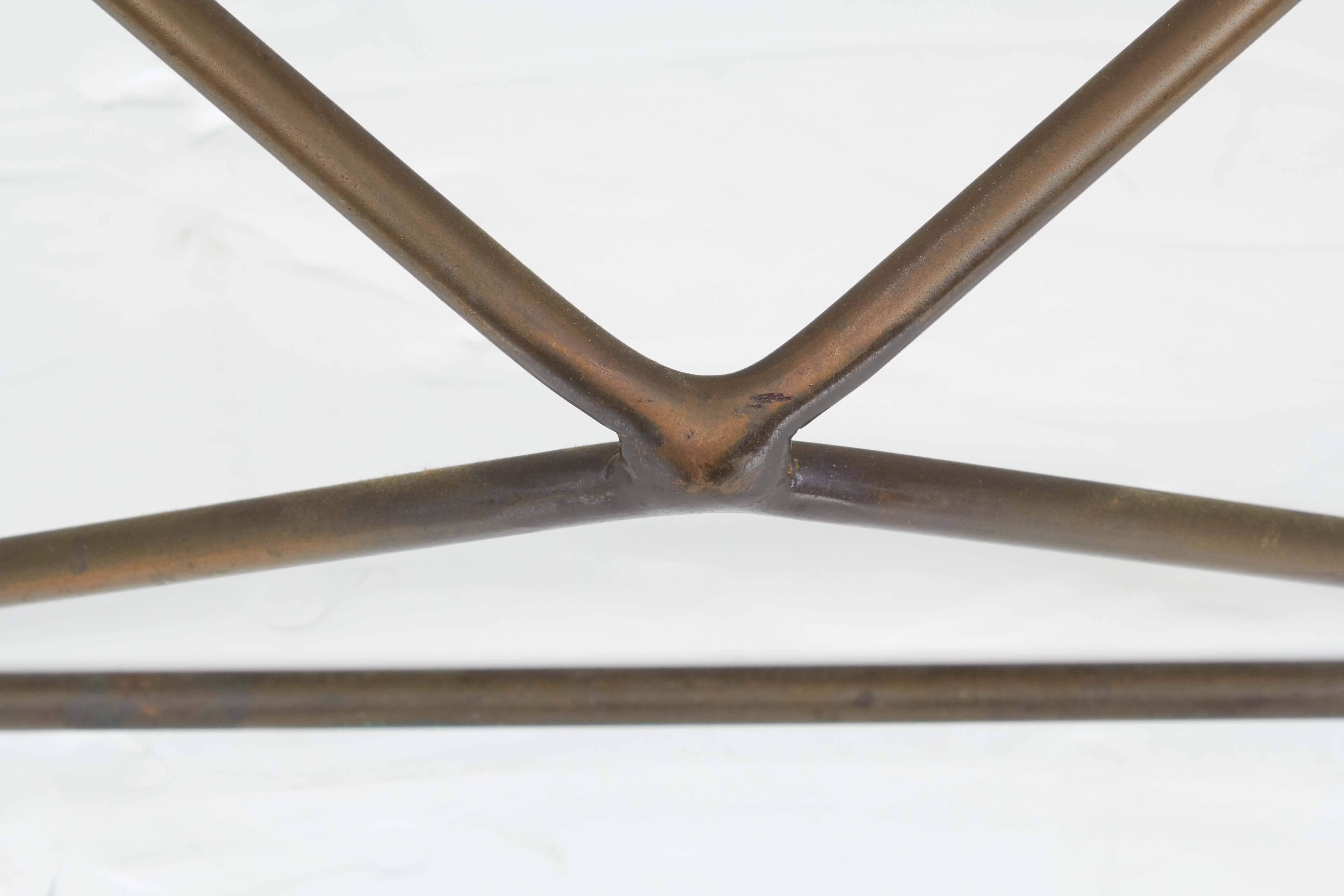 Bronzed Milo Baughman Geometric Coffee Table with Bronze Finish