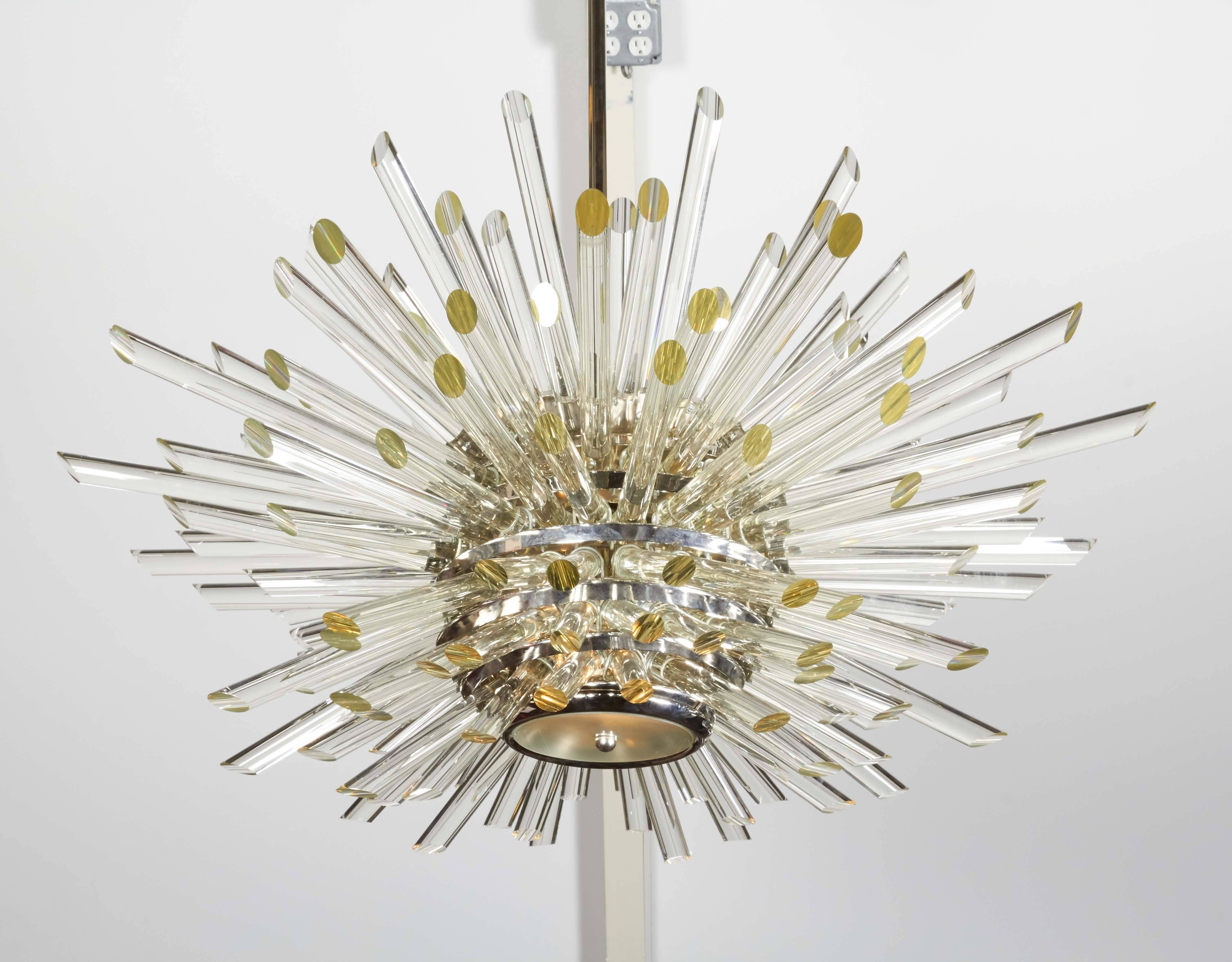 Chrome Bakalowits & Sohne Style Sputnik Chandelier