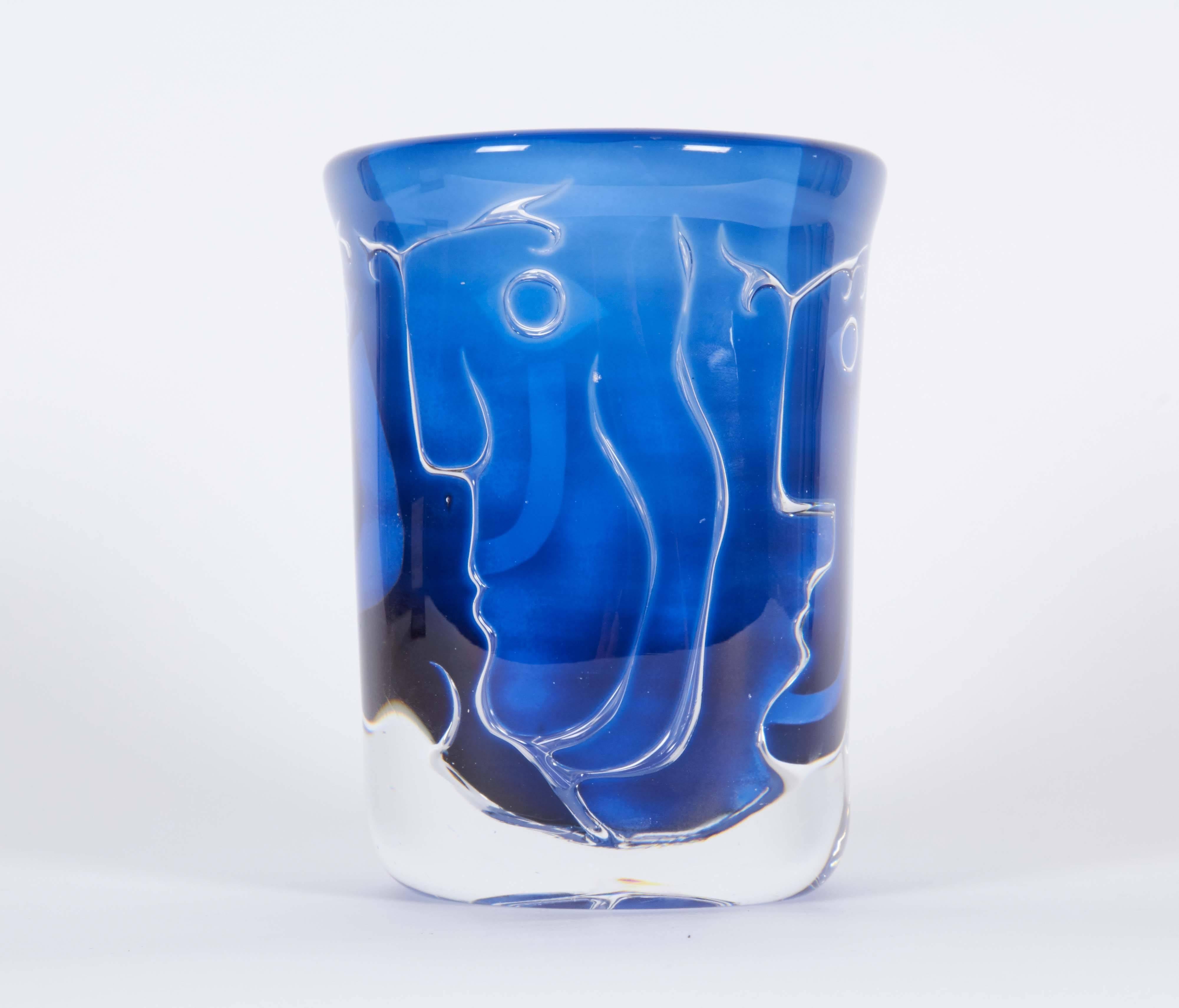Scandinavian Modern Ingeborg Lundin 'Ariel' Art Glass Vase for Orrefors