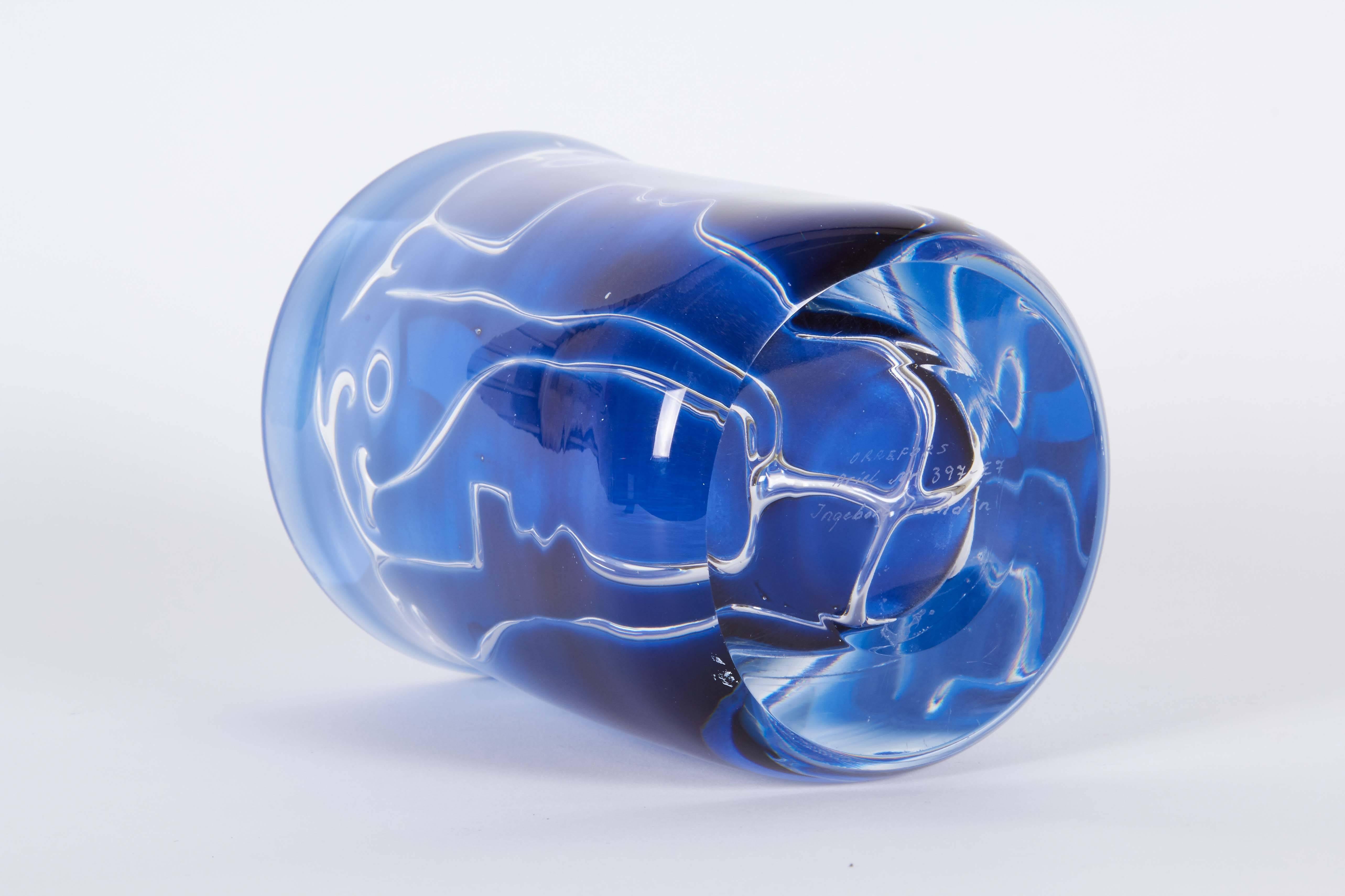 Ingeborg Lundin 'Ariel' Art Glass Vase for Orrefors 1