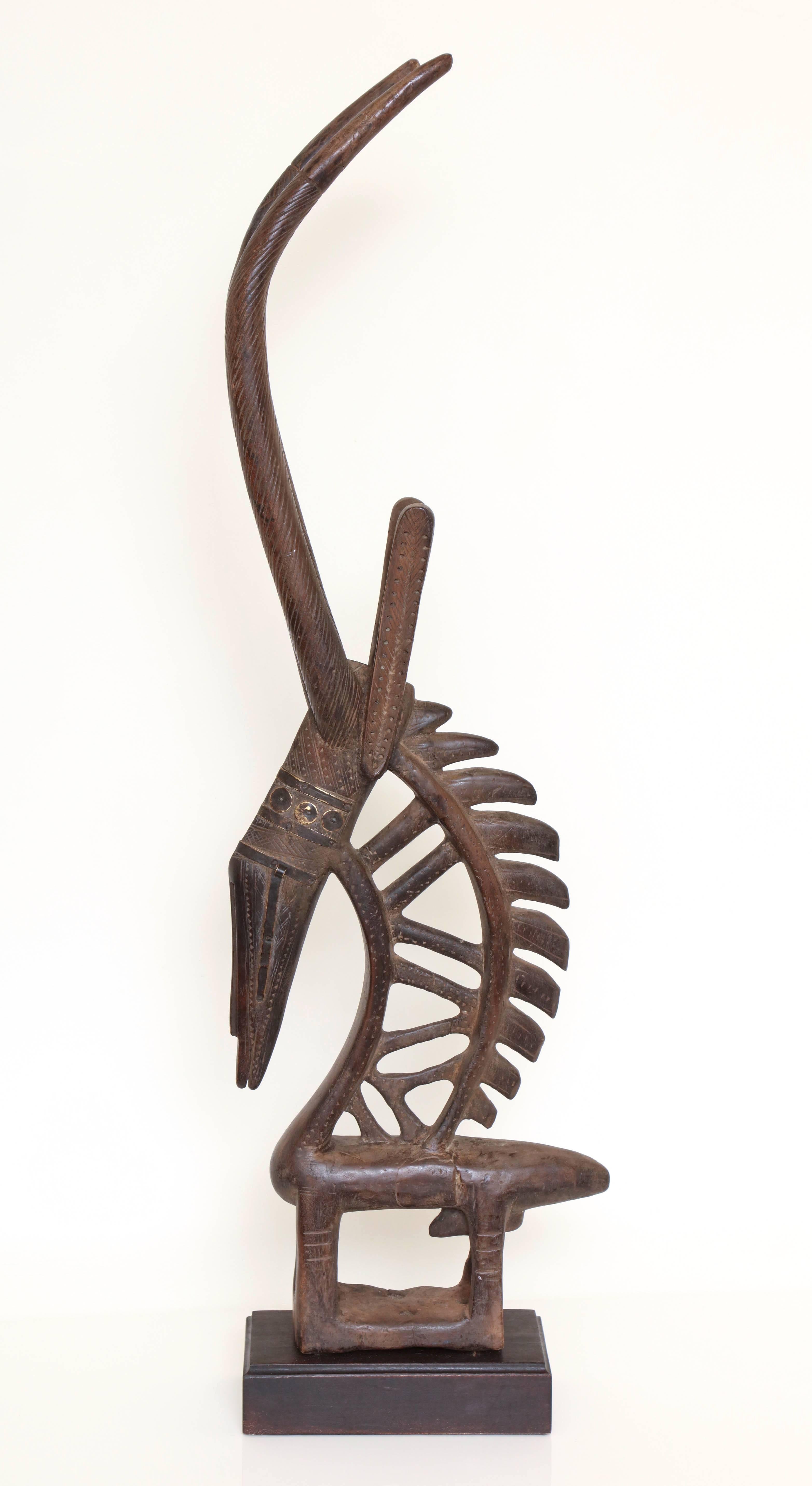 Chiwara is a ritual object representing an antelope, used by the Bambara ethnic group in Mali.