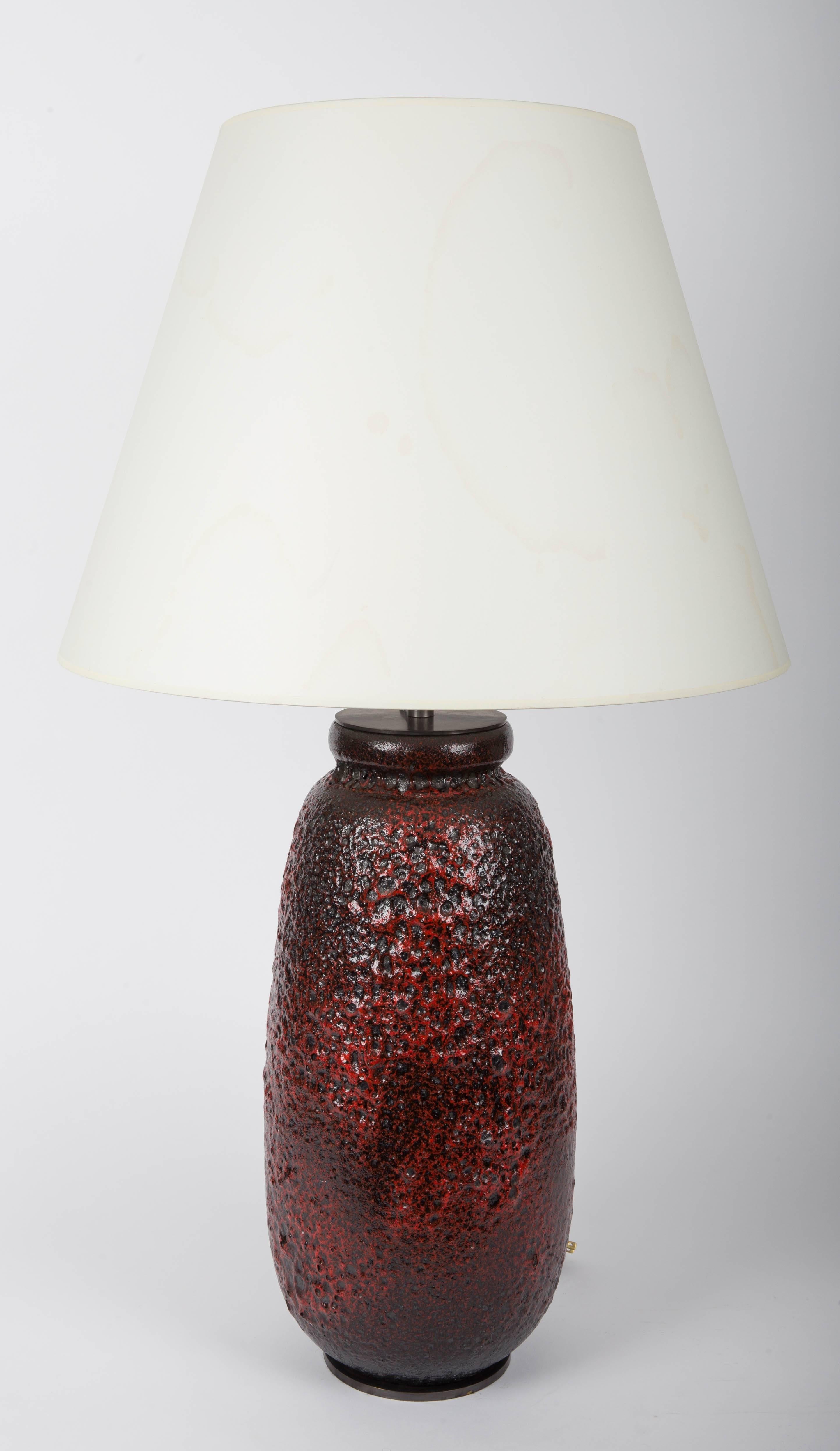 West German vase converted into lamp.