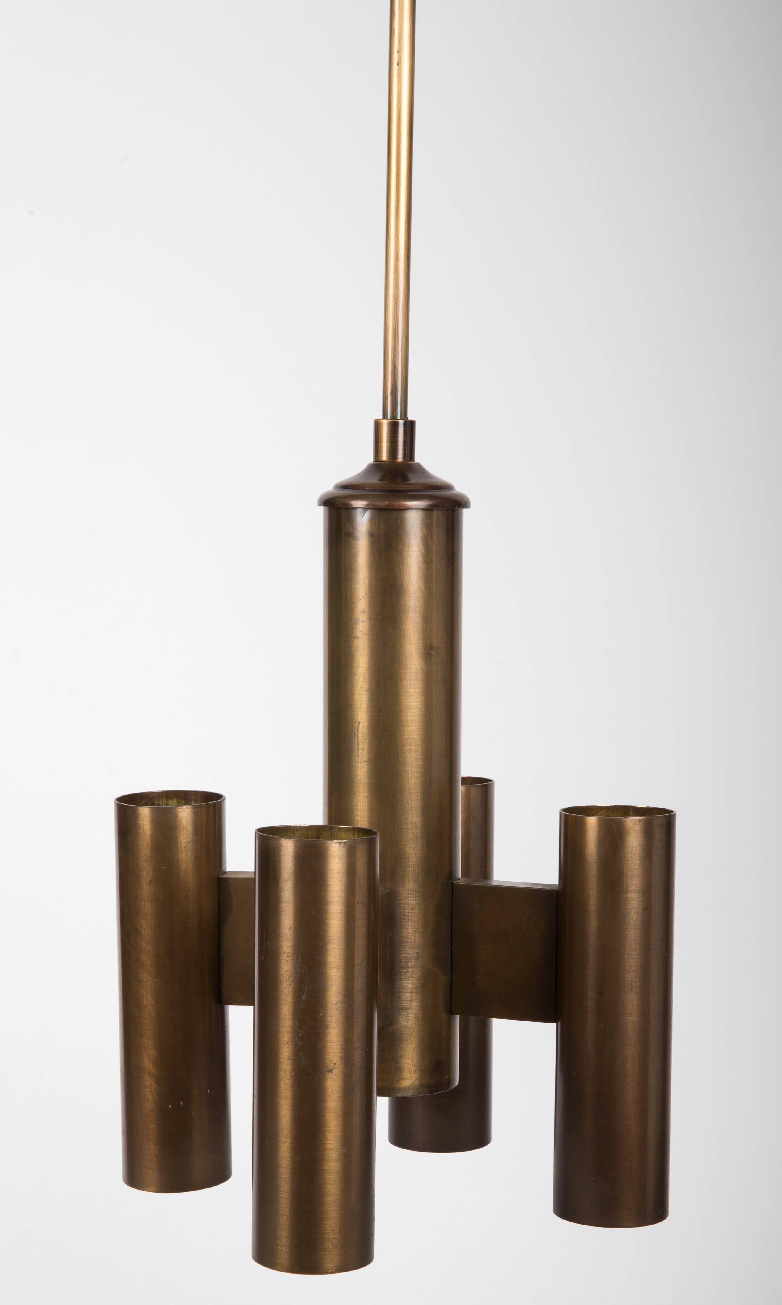 Danish Brass Light Fixture in the Style of Hans-Agne Jakobsson for 