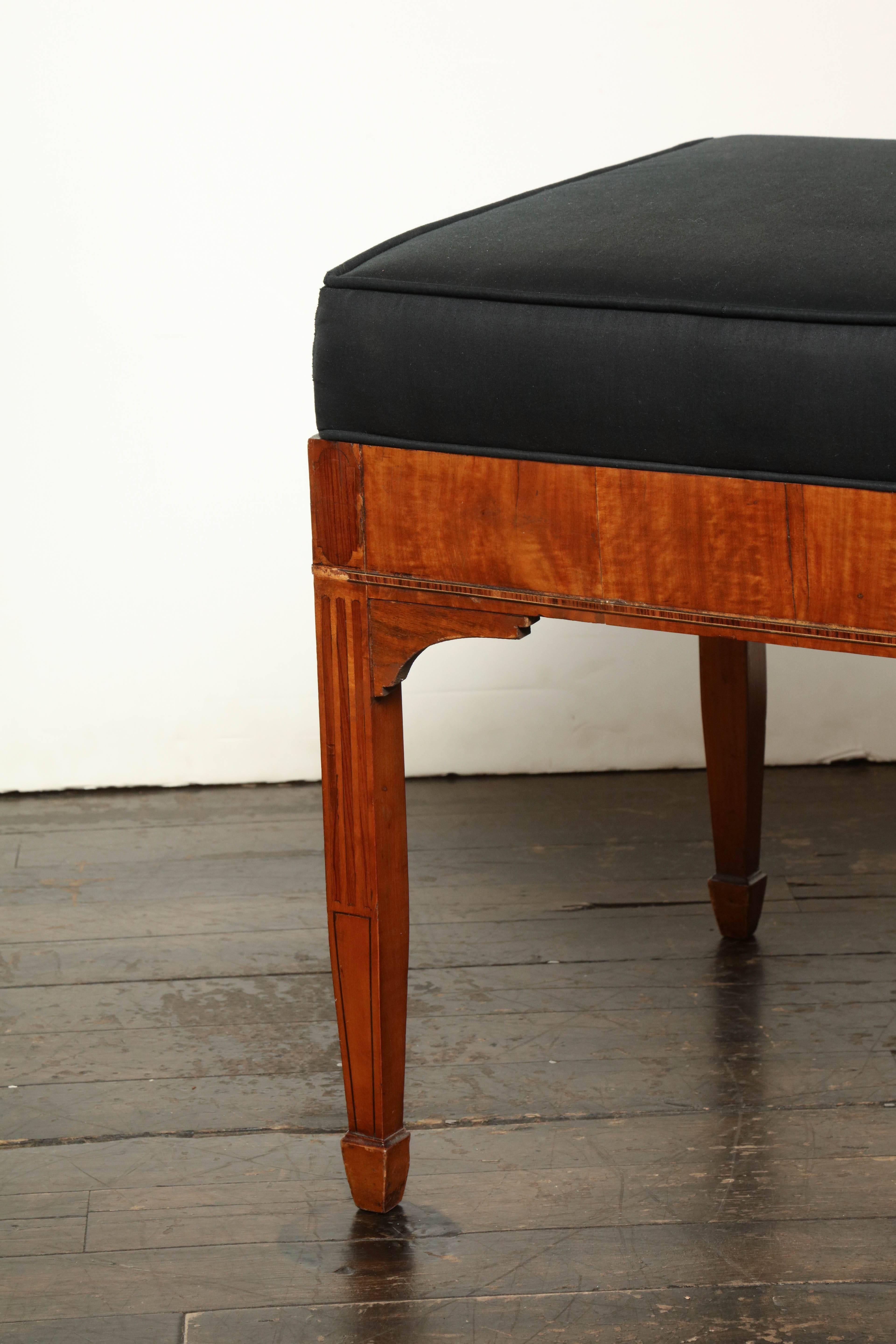 English, Edwardian fruitwood stool.
