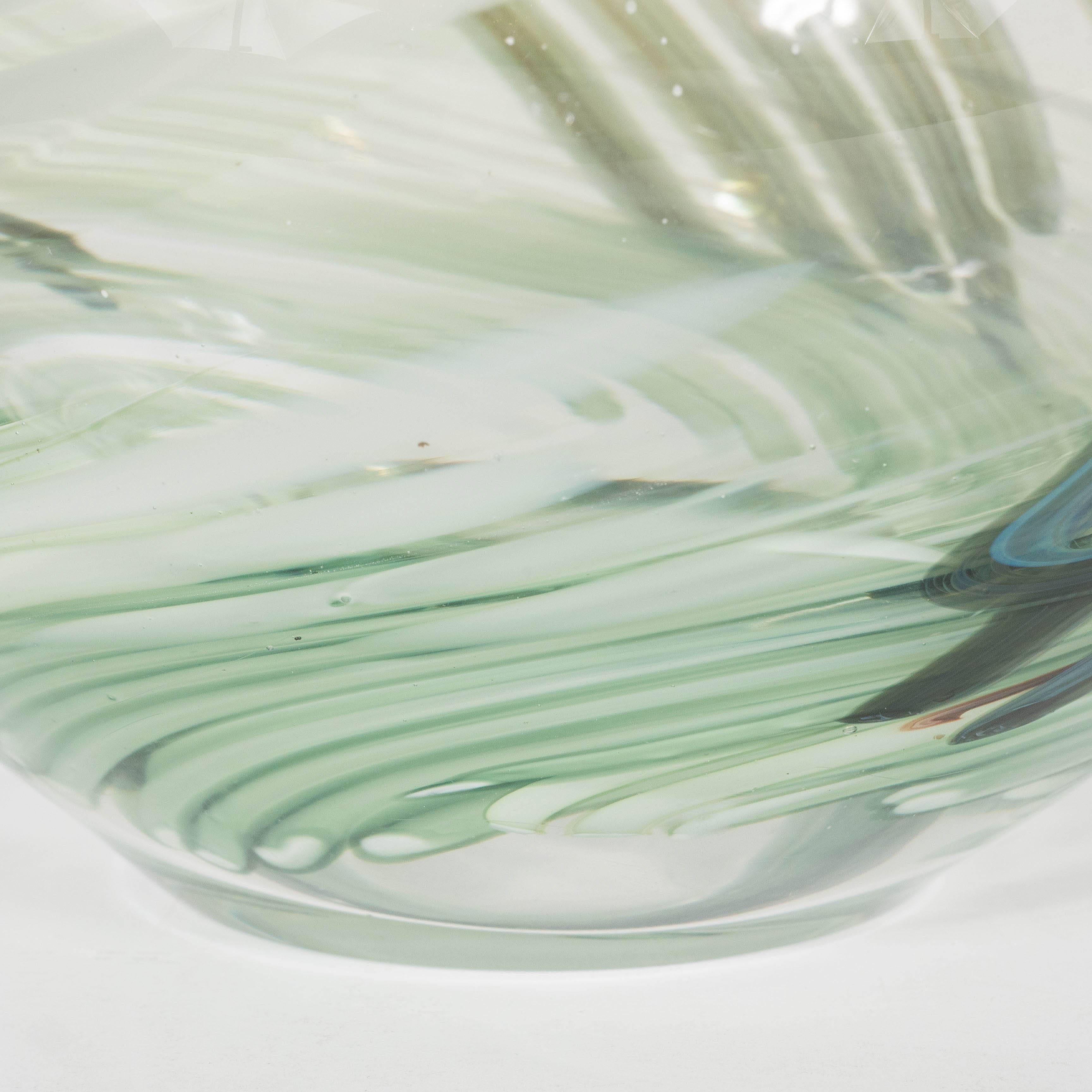American Gorgeous Handblown Urrere and Perkins Studios Art Glass Vase