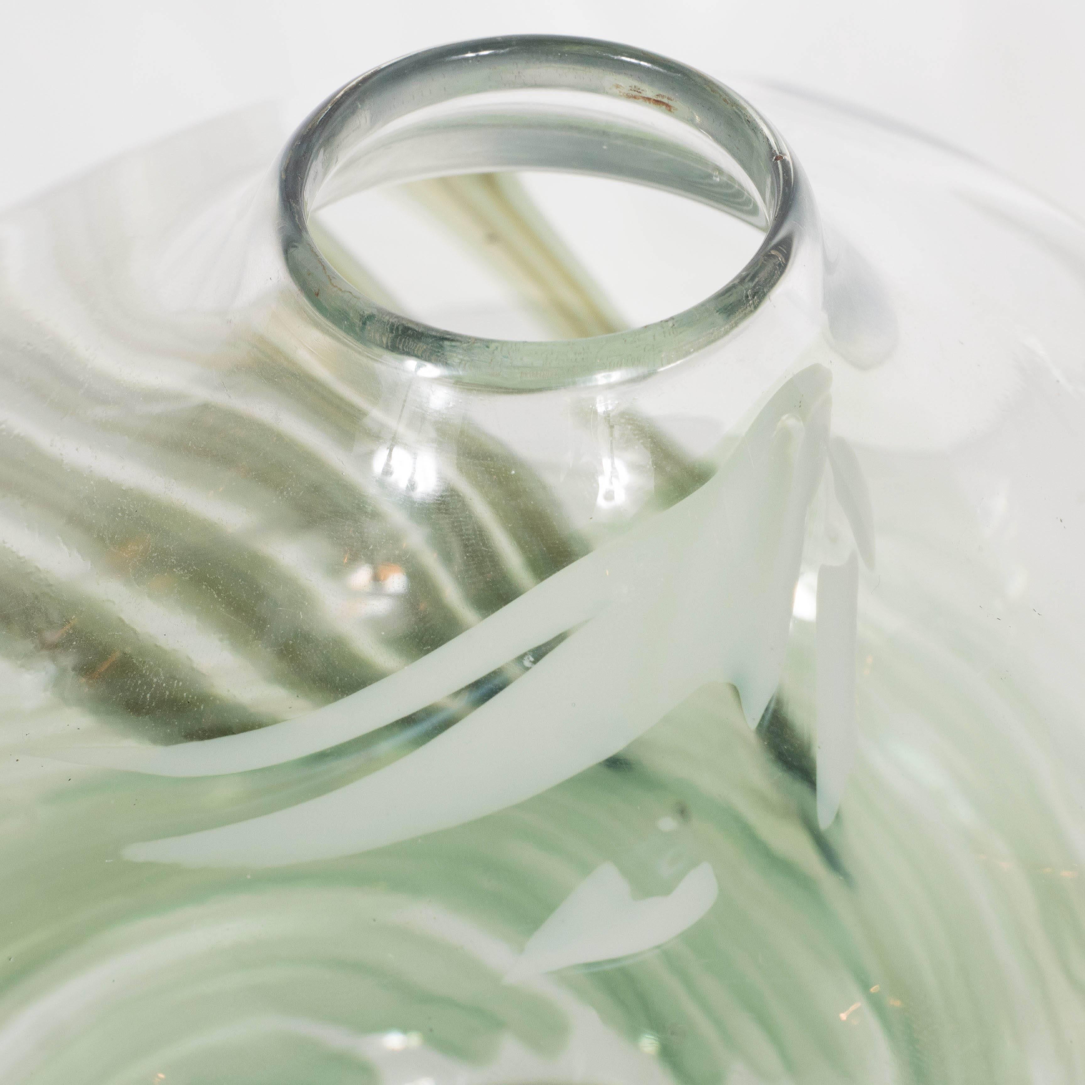 Gorgeous Handblown Urrere and Perkins Studios Art Glass Vase 3