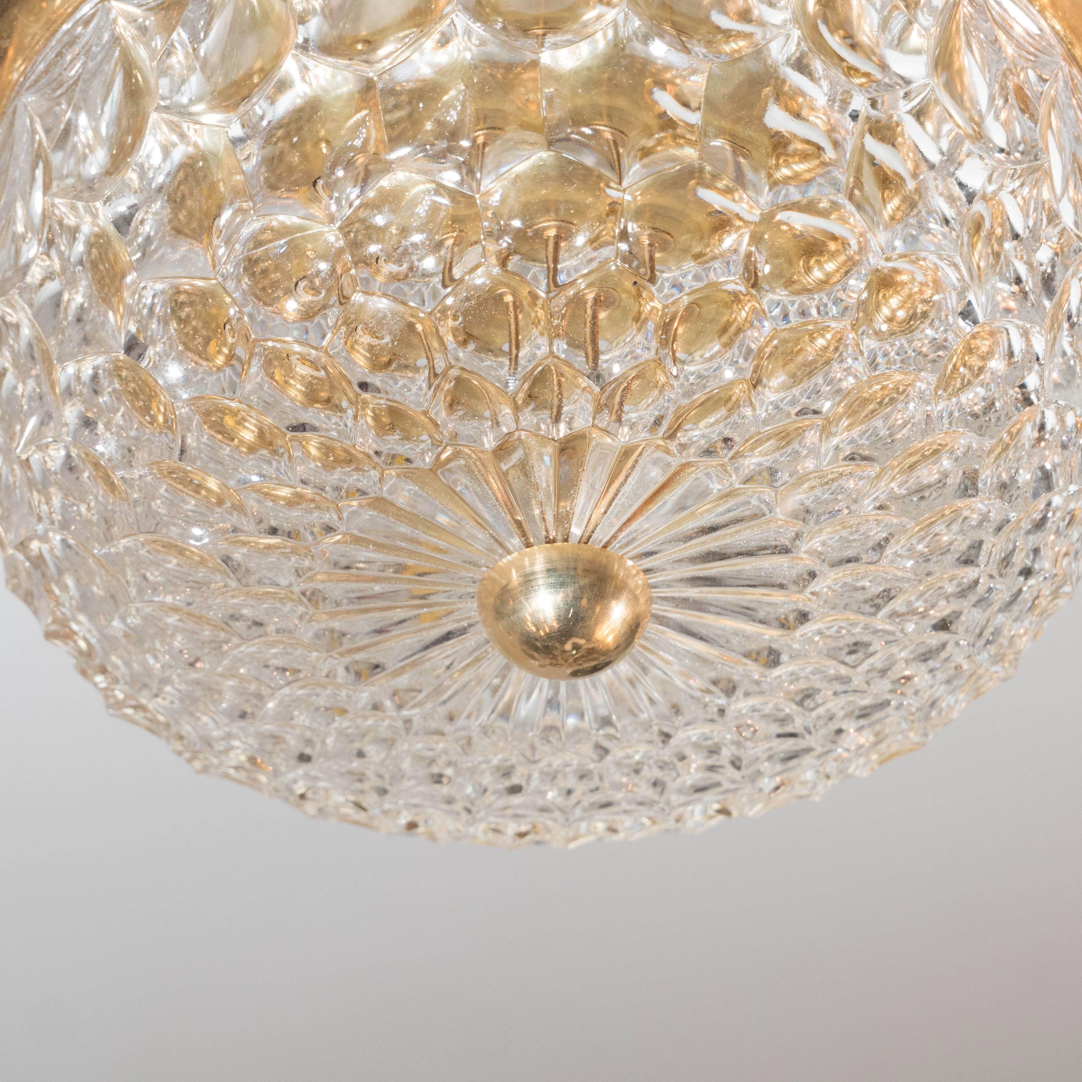 crystal dome chandelier