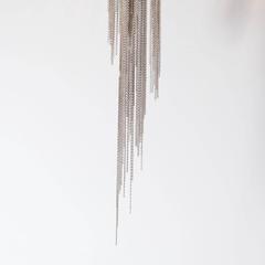 Modern Polished Stainless Steel Mesh "Atlantis" Chandelier by Barlas Baylar