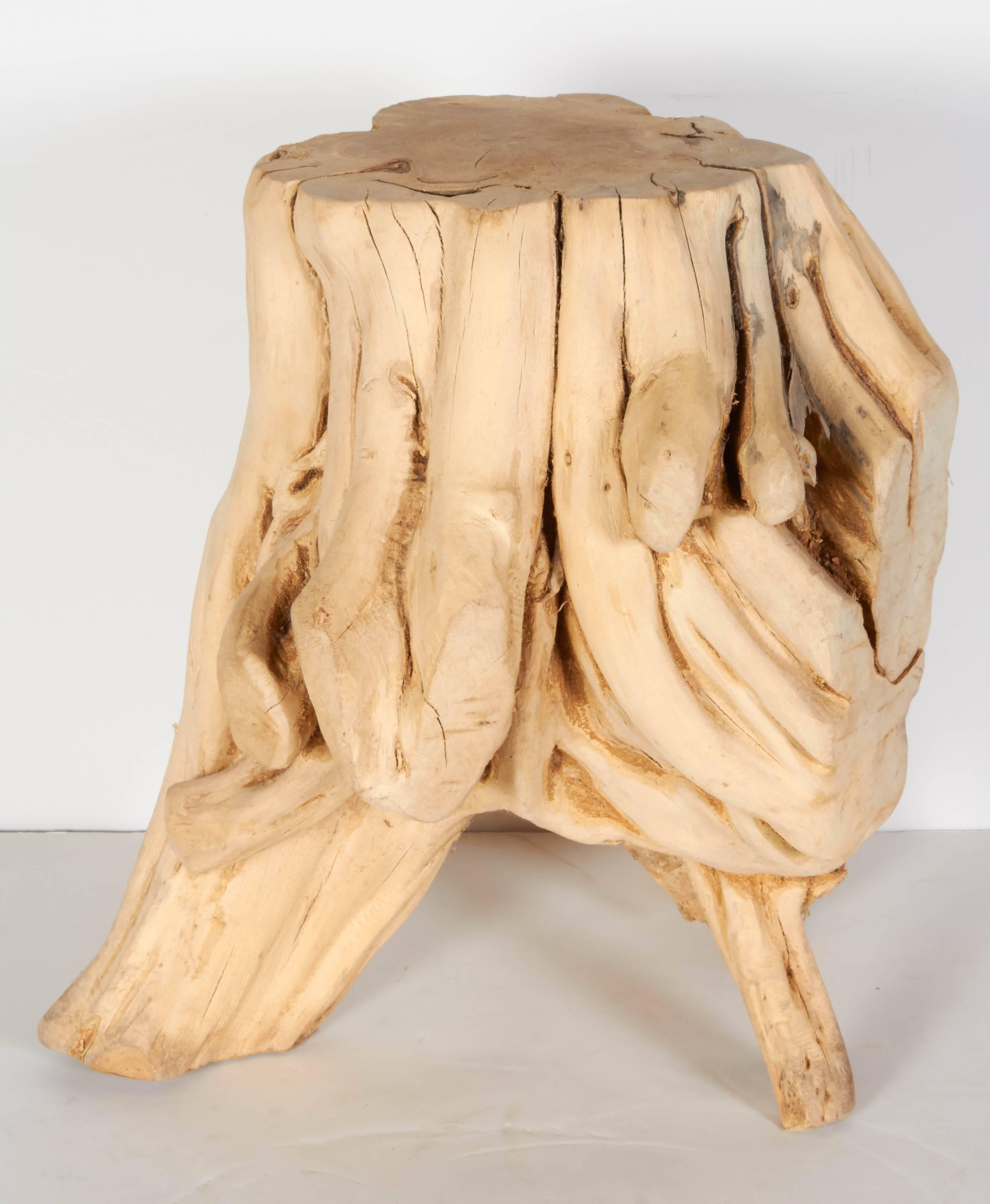 Late 20th Century Root Wood Side Table