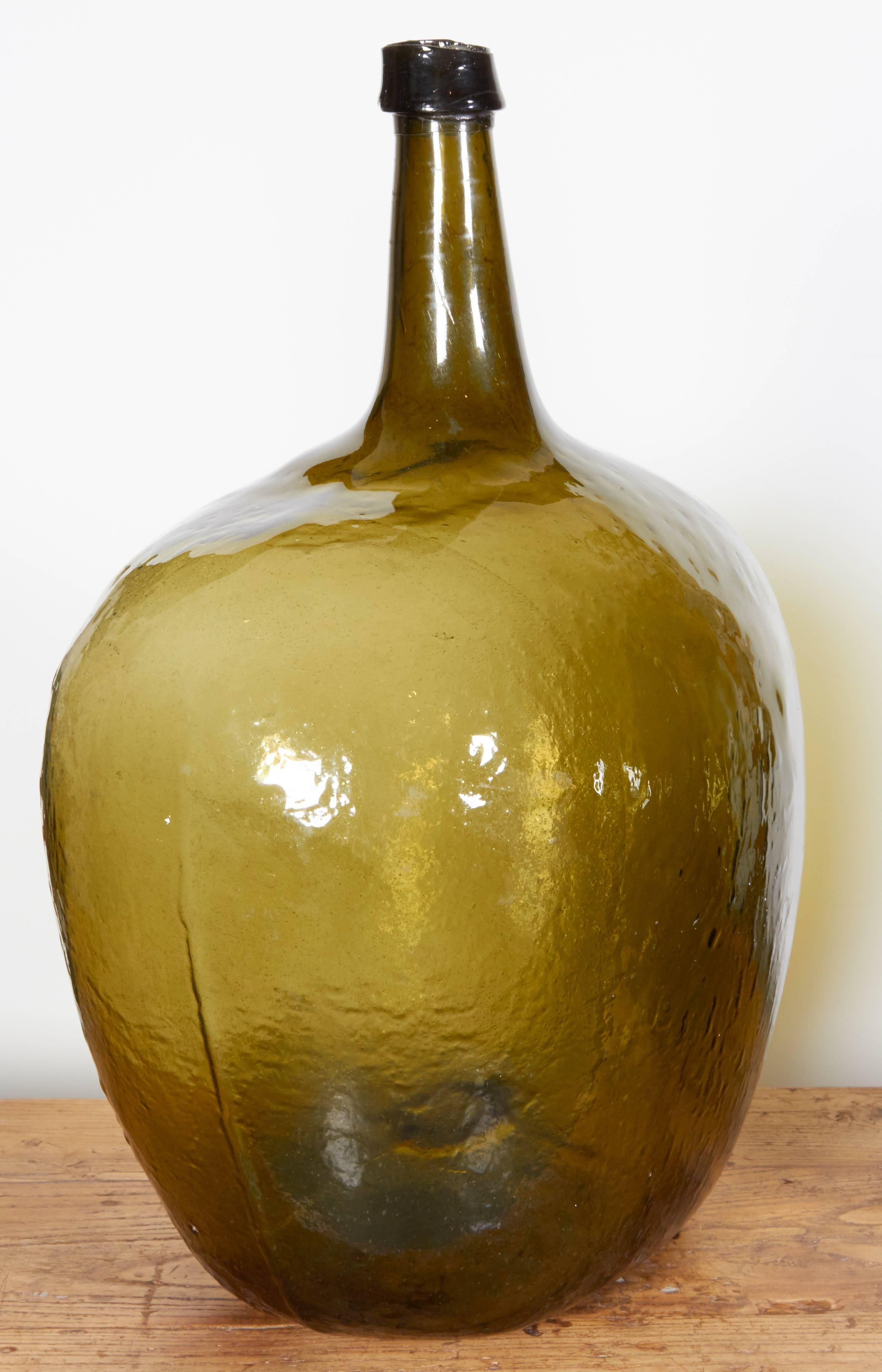 Blown Glass 19th Century Demijohns 1