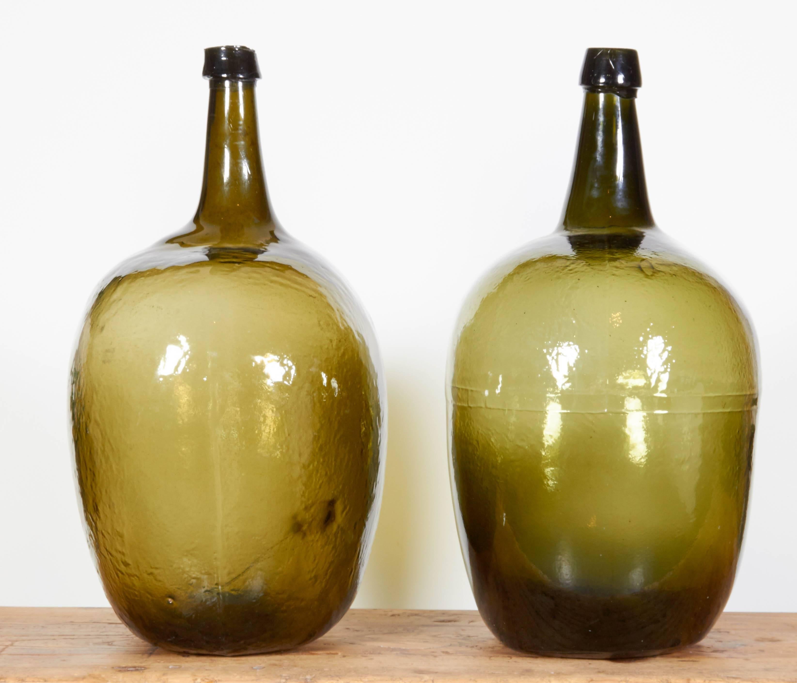 Blown Glass 19th Century Demijohns 3