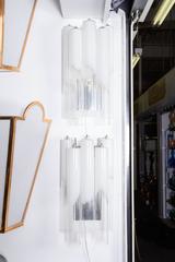 Pair of Italian Glass Tube Sconces by A. V. Mazzega