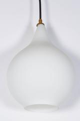 Italian Case Glass Pendant Light, 1950s