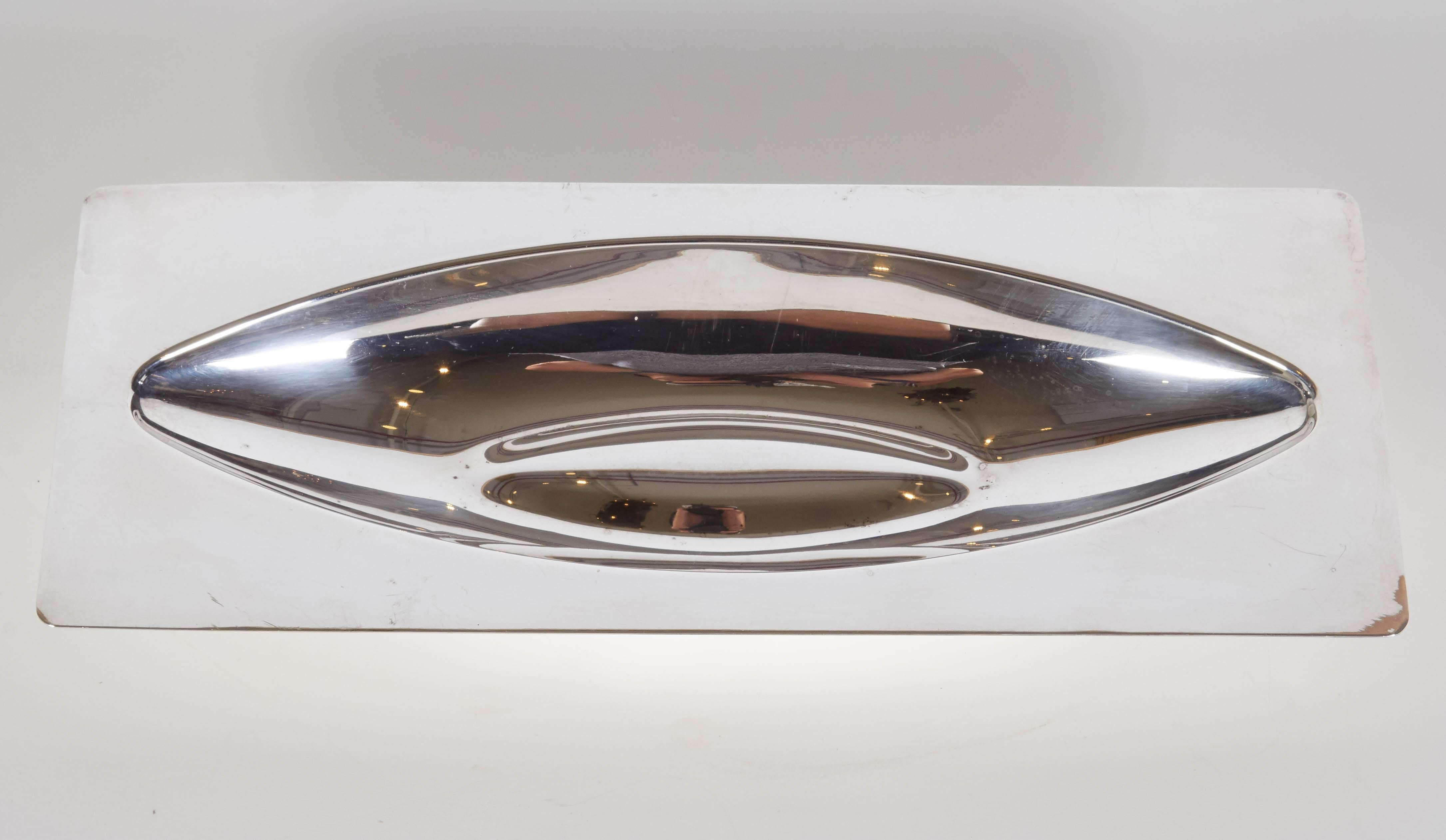 20th Century Christofle of Italy Silver Tray by Lino Sabattini 