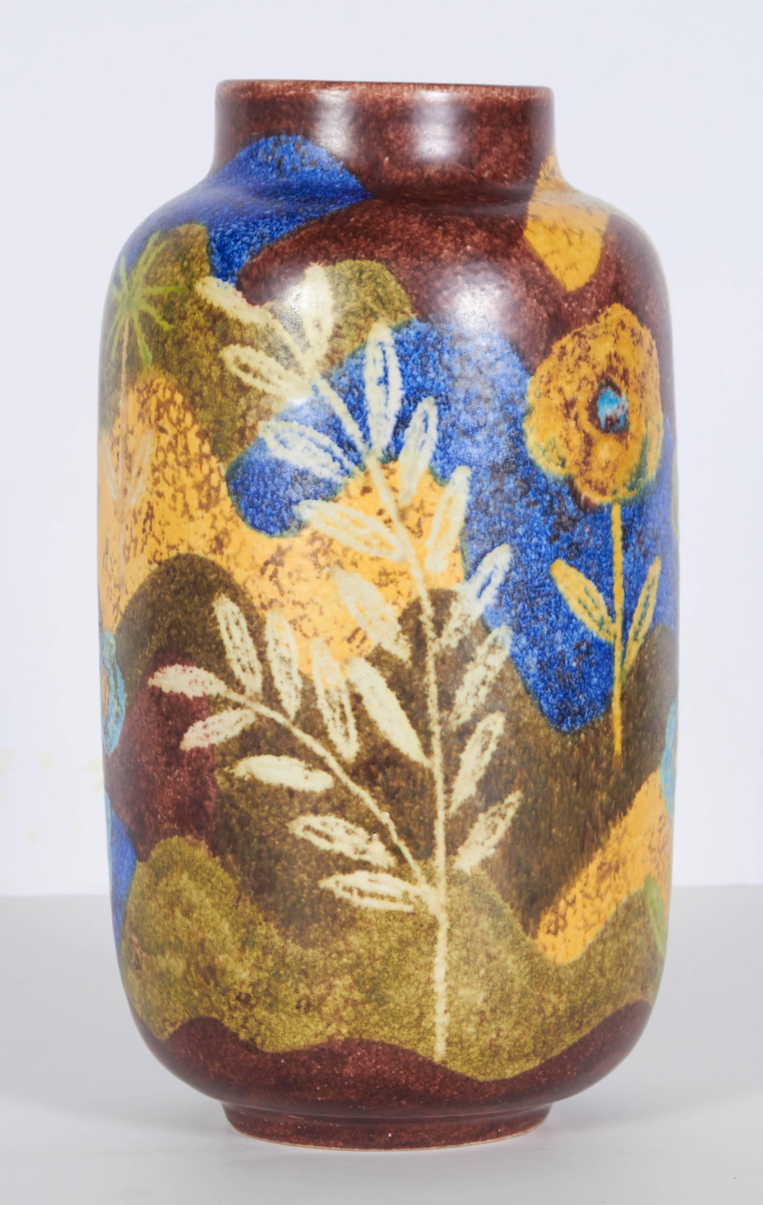 Mid-Century Modern Glazed Ceramic Italian Vase by Raymor