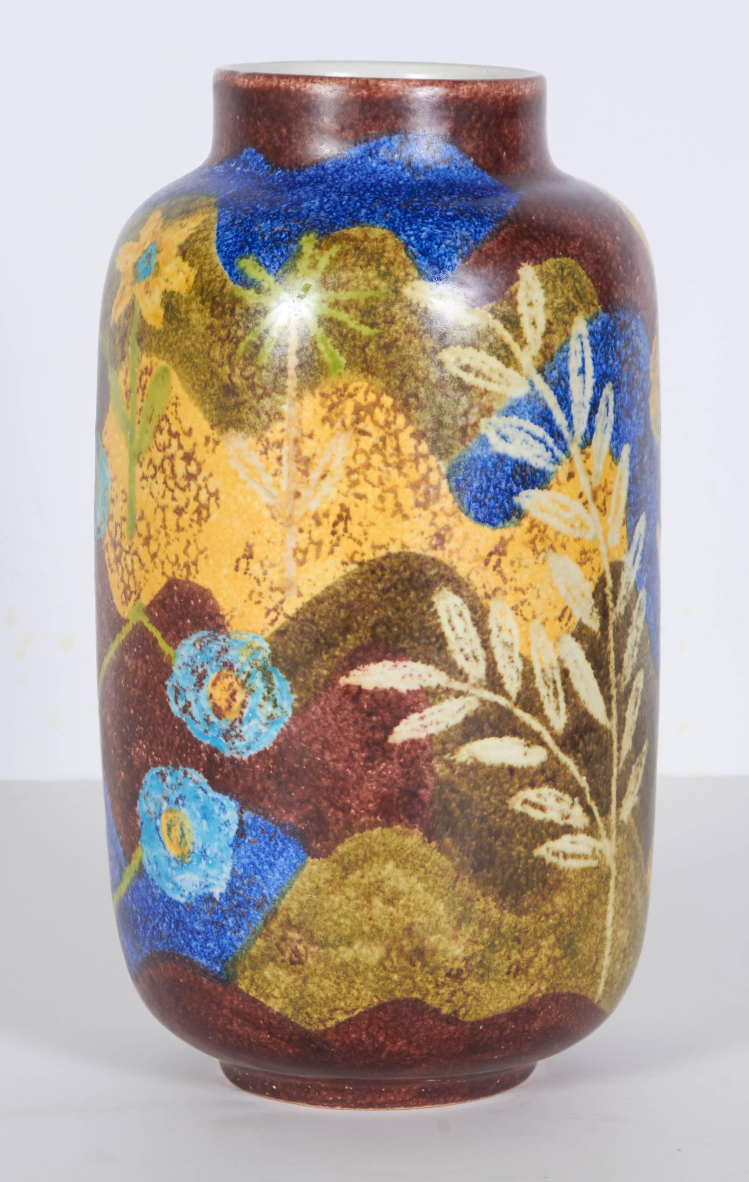 Glazed Ceramic Italian Vase by Raymor In Good Condition In New York, NY