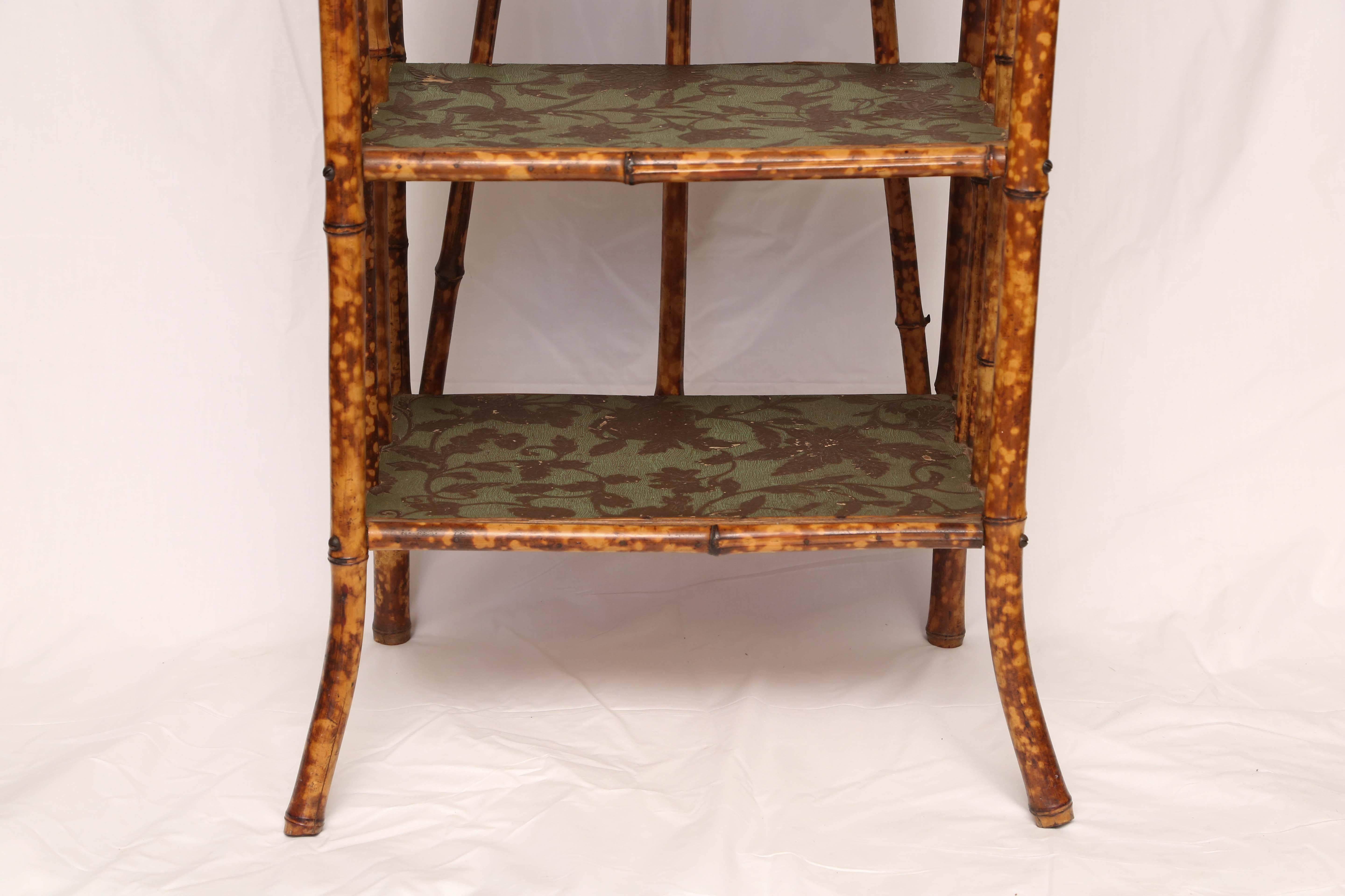 19th Century English Bamboo Canterbury Magazine Rack For Sale 1