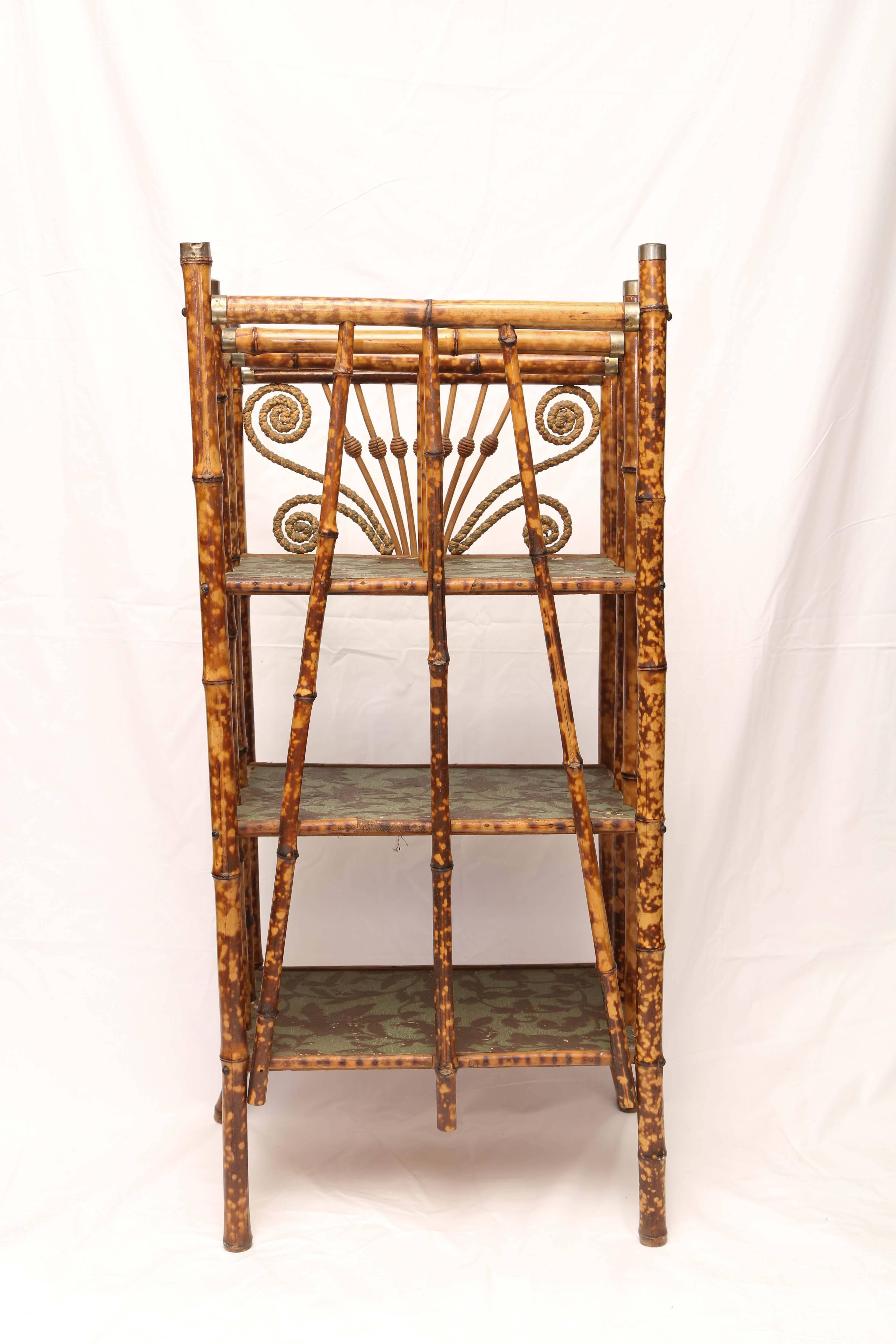 19th Century English Bamboo Canterbury Magazine Rack For Sale 4