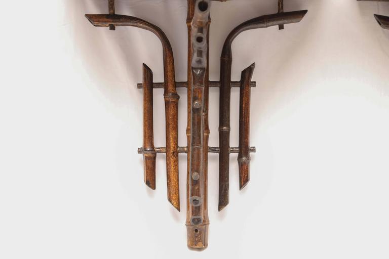 19th Century Pair of Bamboo Wall Brackets at 1stDibs