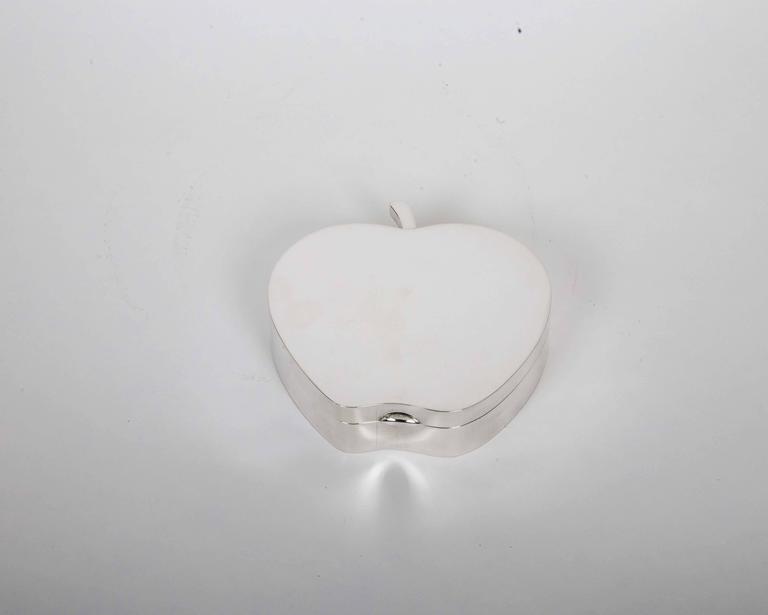 Tiffany and Co. Sterling Silver Apple Box For Sale at 1stDibs