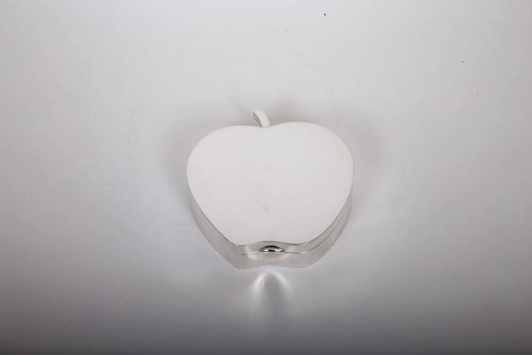 Tiffany and Co. Sterling Silver Apple Box For Sale at 1stDibs