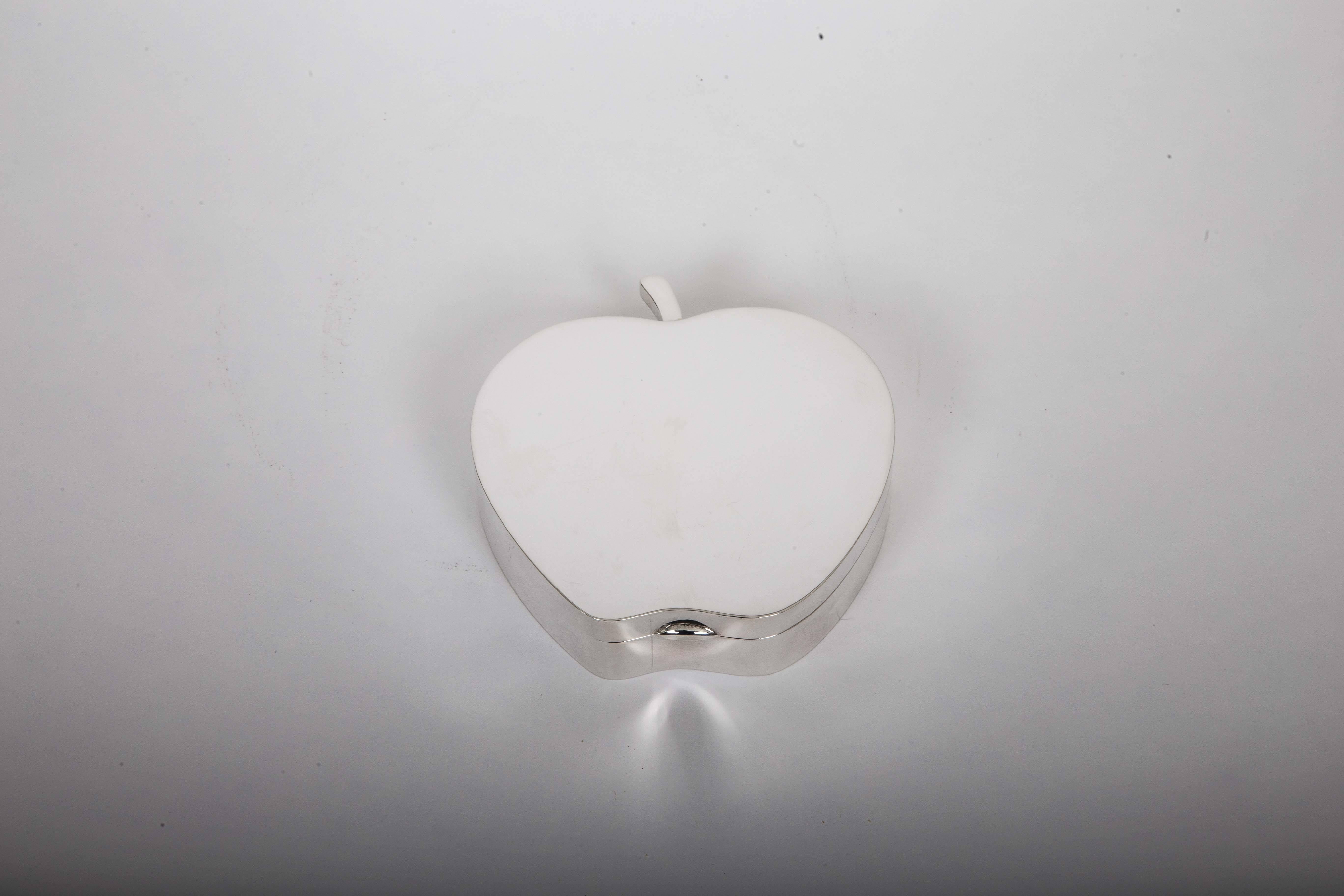 American Tiffany & Co. Sterling Silver Apple Box For Sale