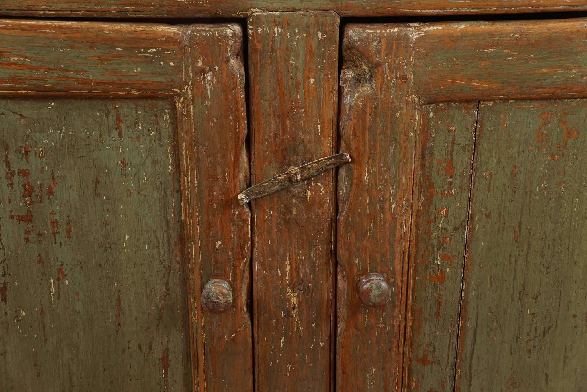 Mid-19th Century Two-Door Original Painted Canadian Buffet