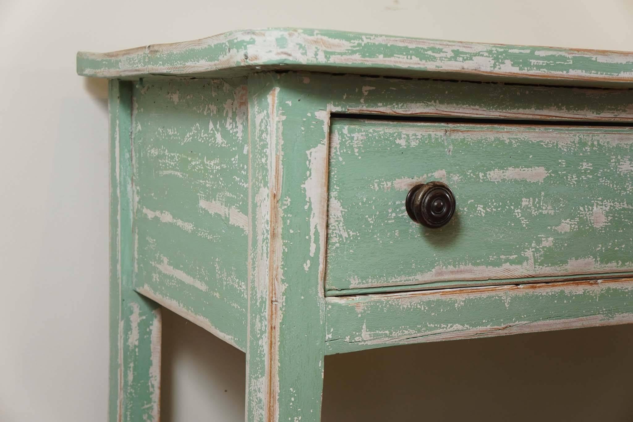 Late 19th Century Painted Pot Board Shelf Dresser Base