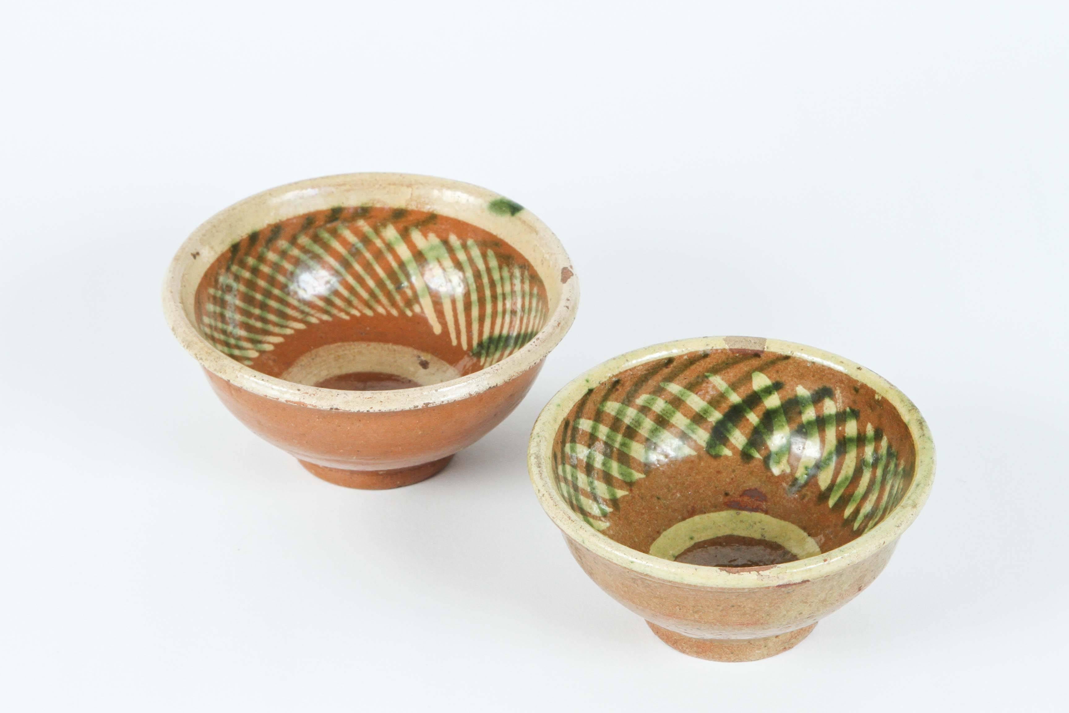 A pair of Central American pottery bowls, mid-19th century.
                         