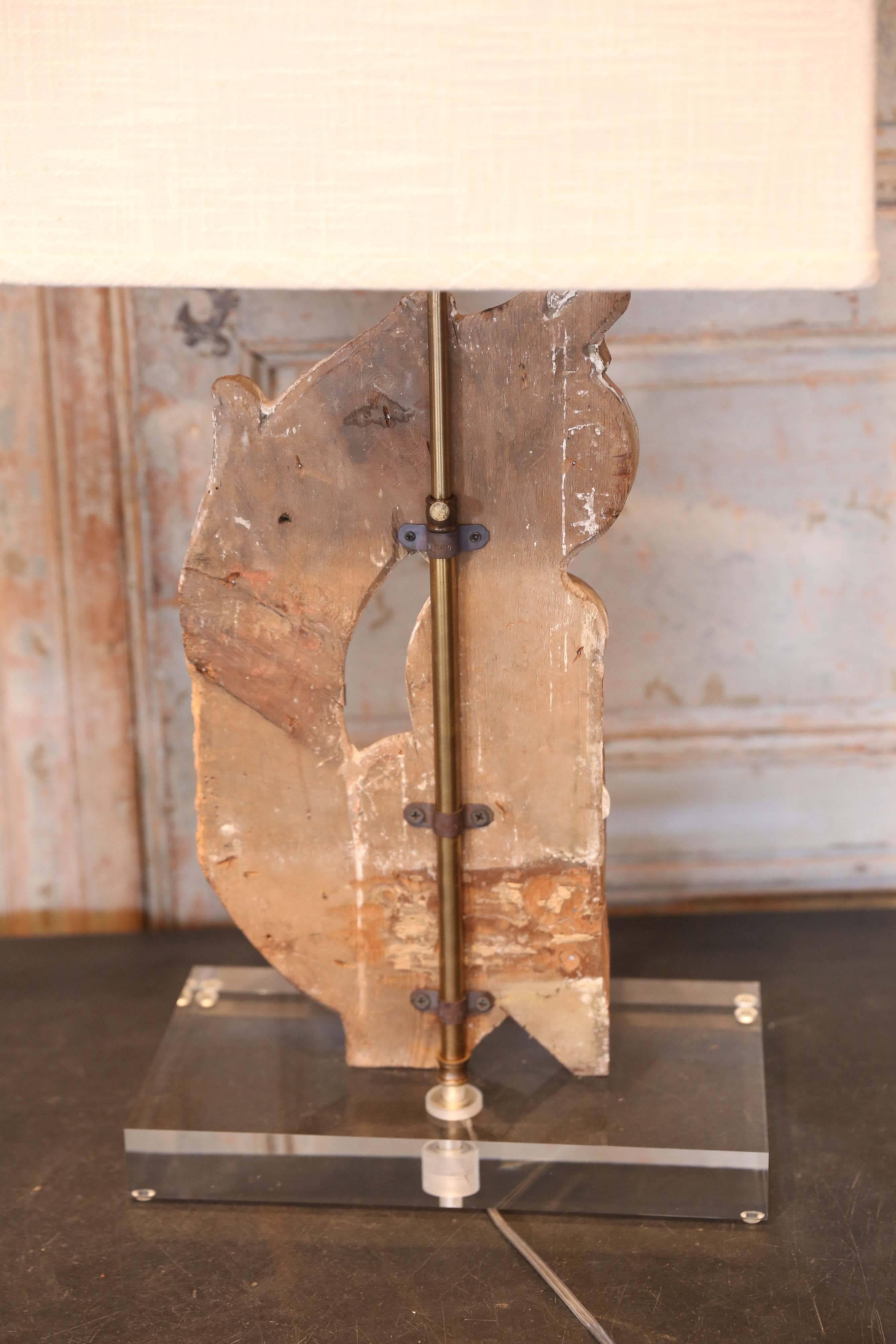 Two Gilded Italian Fragment Lamps In Excellent Condition In Houston, TX