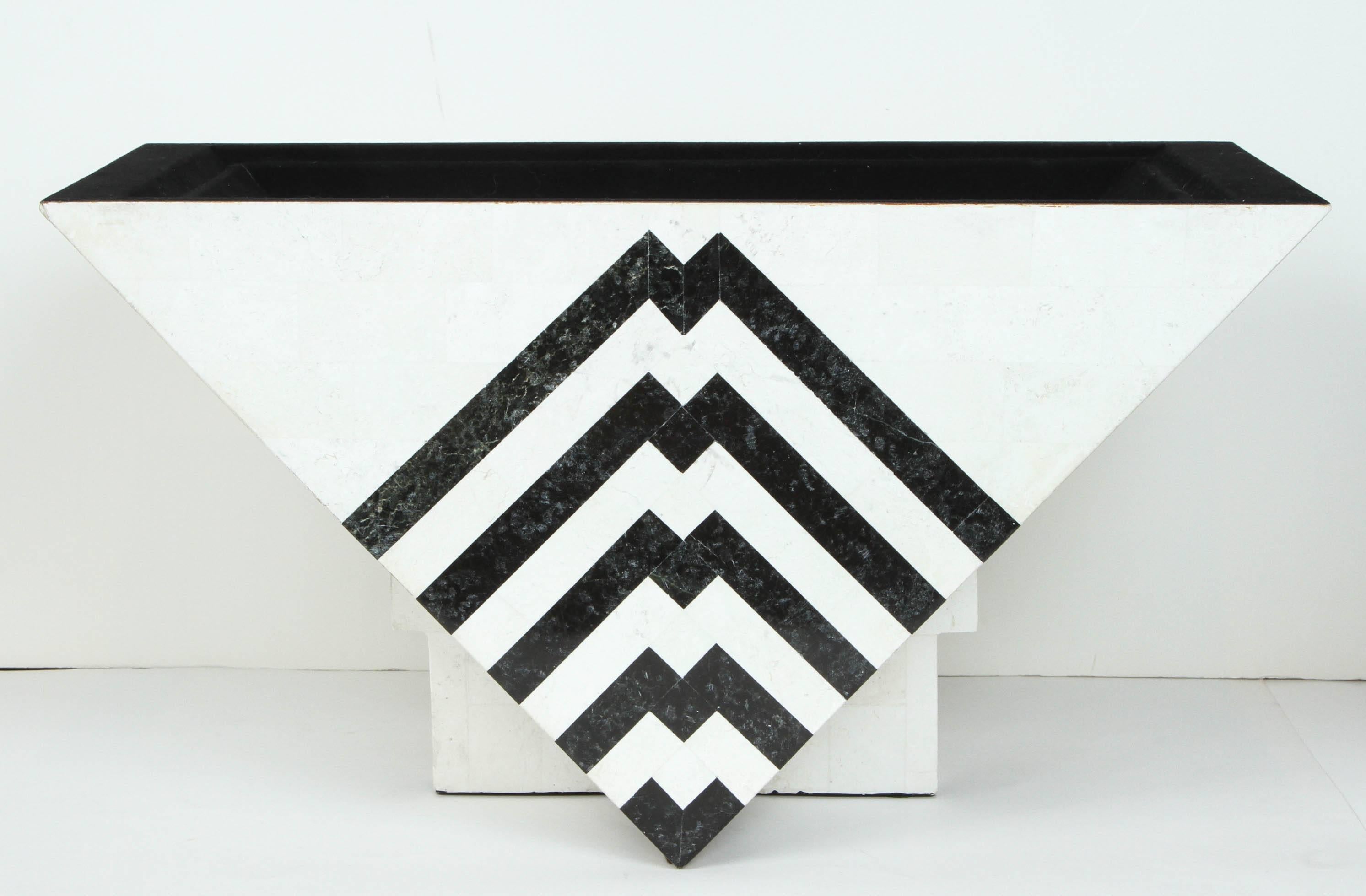Late 20th Century Tesselated Marble Box by Maitland-Smith