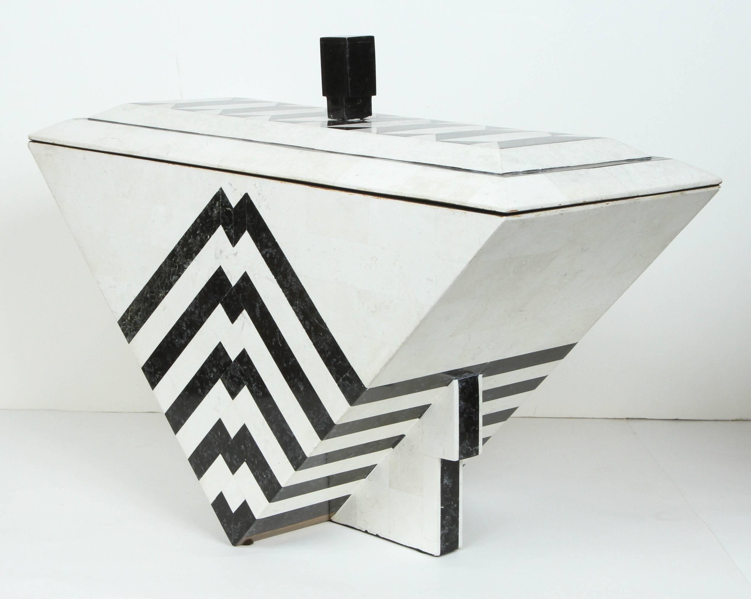 Tesselated Marble Box by Maitland-Smith 1